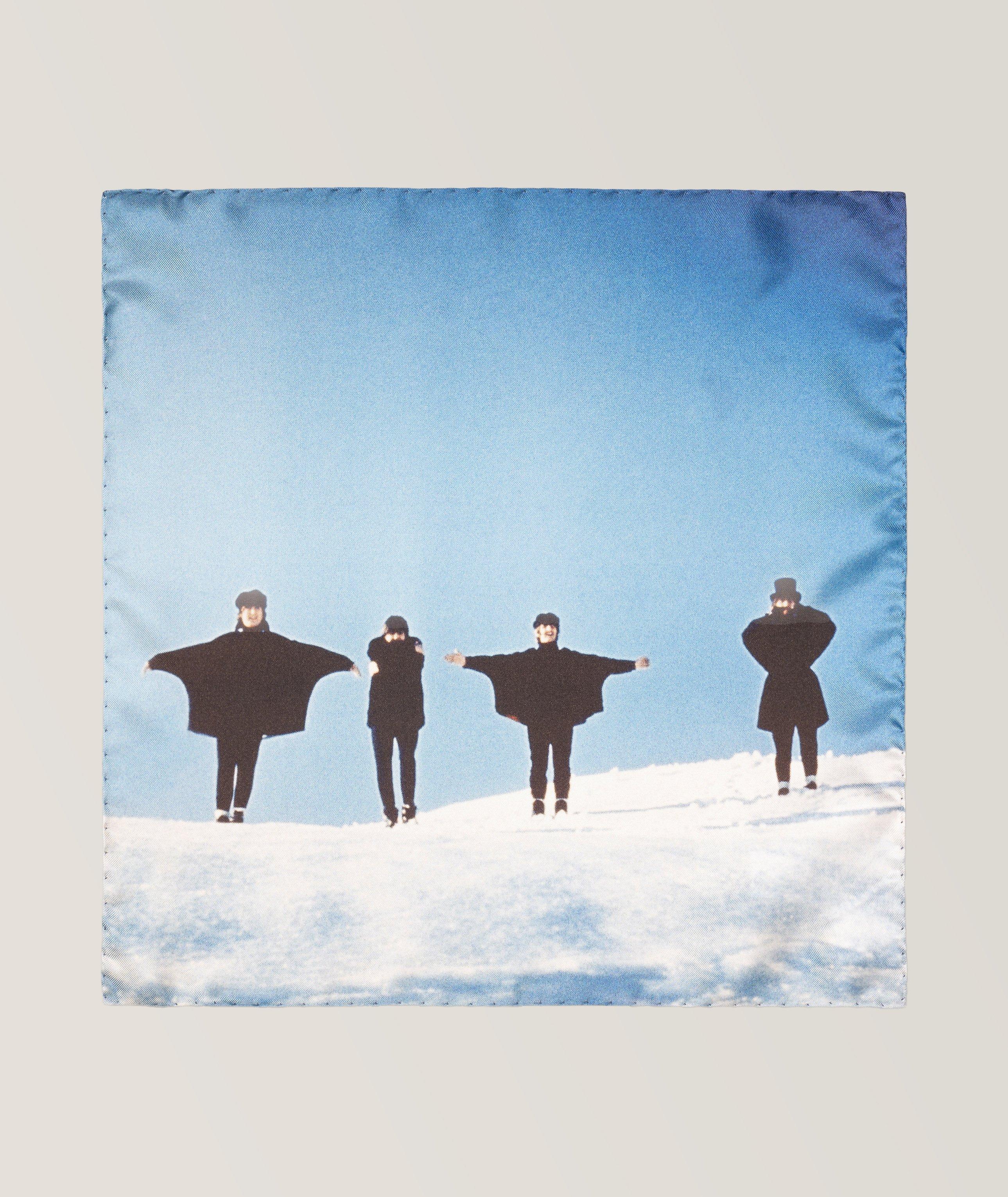 The Beatles Collection On the Snow Silk Pocket Square image 0