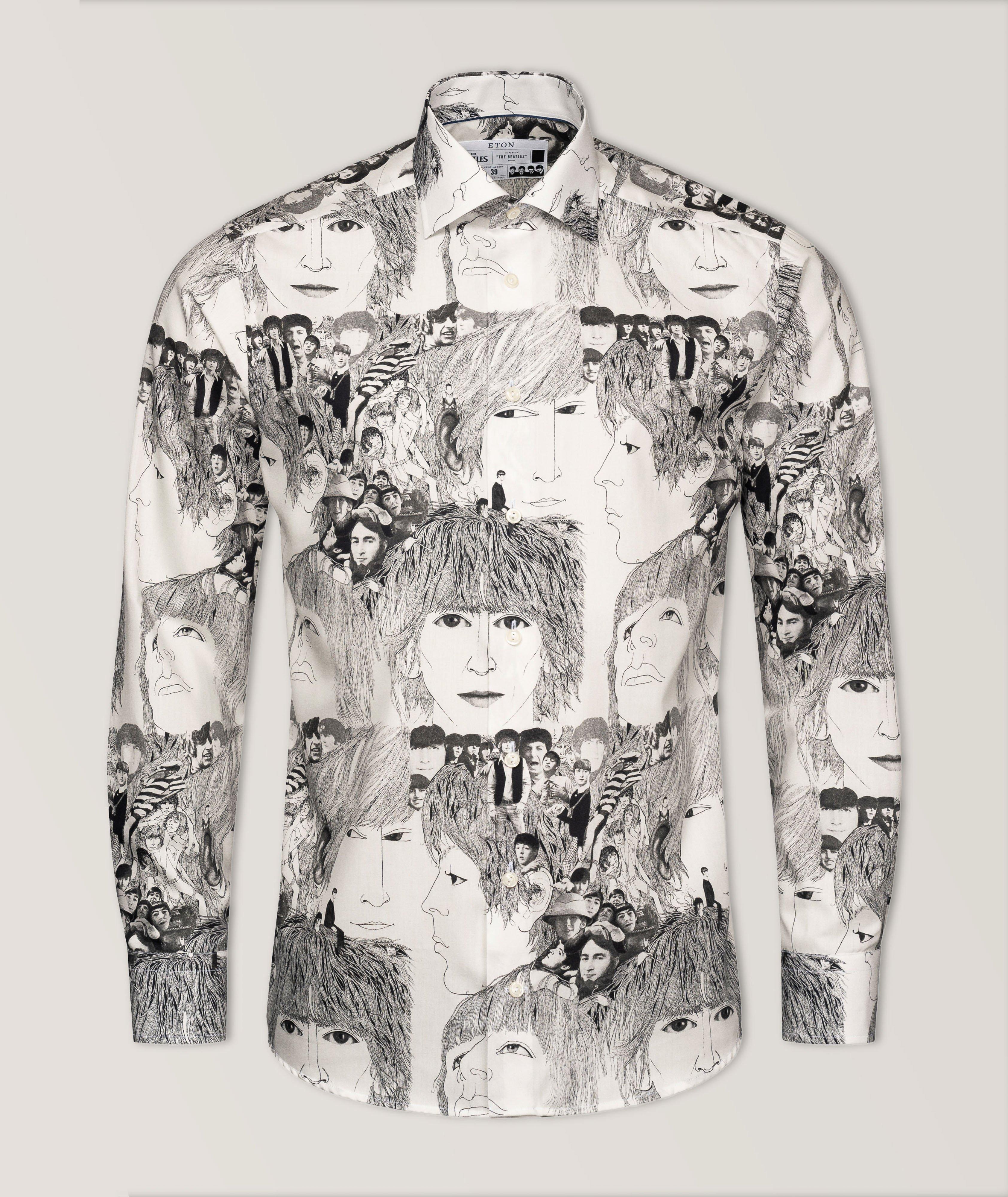 Designer white store button up shirt