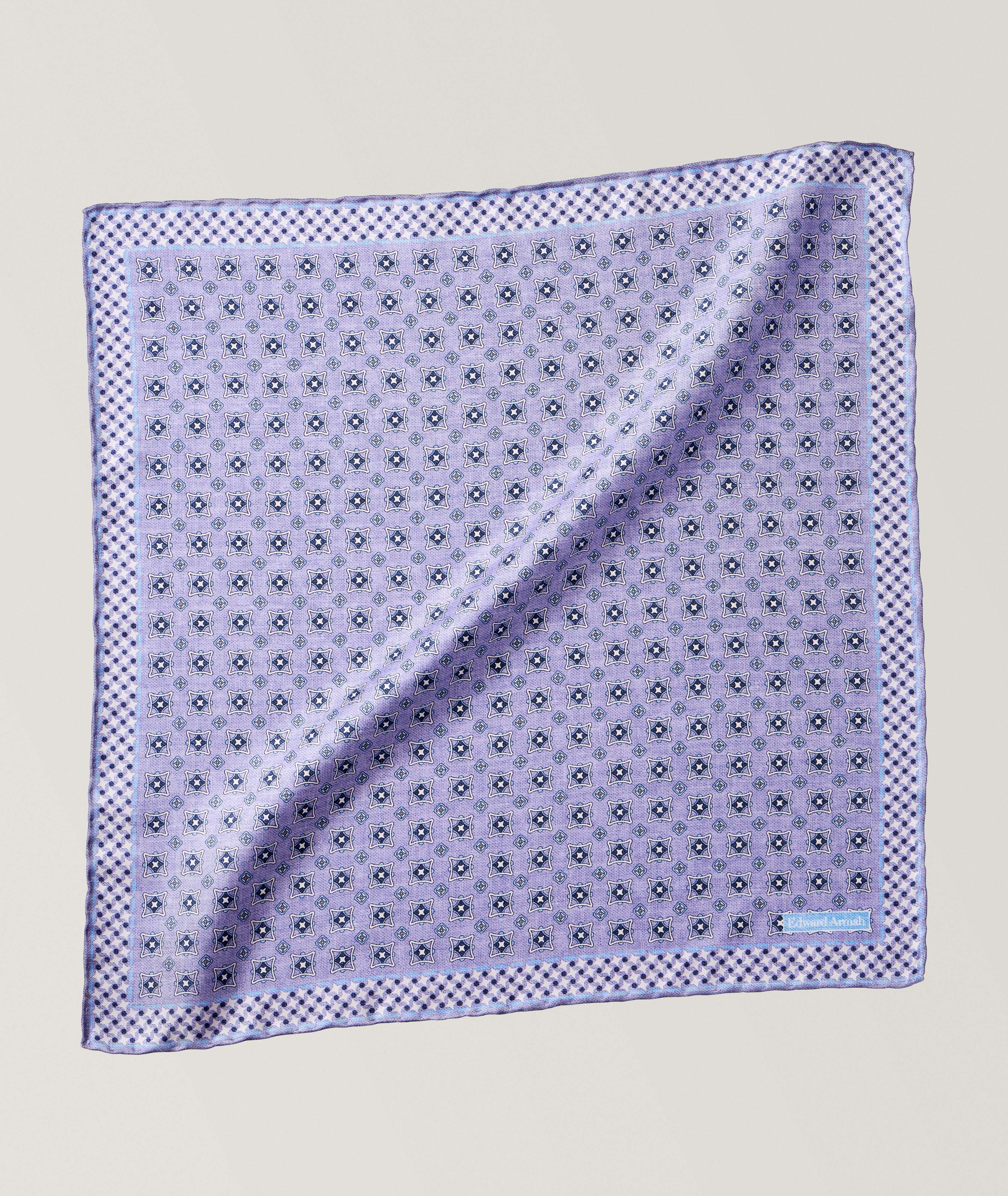 Neat Pattern Silk Pocket Square image 0