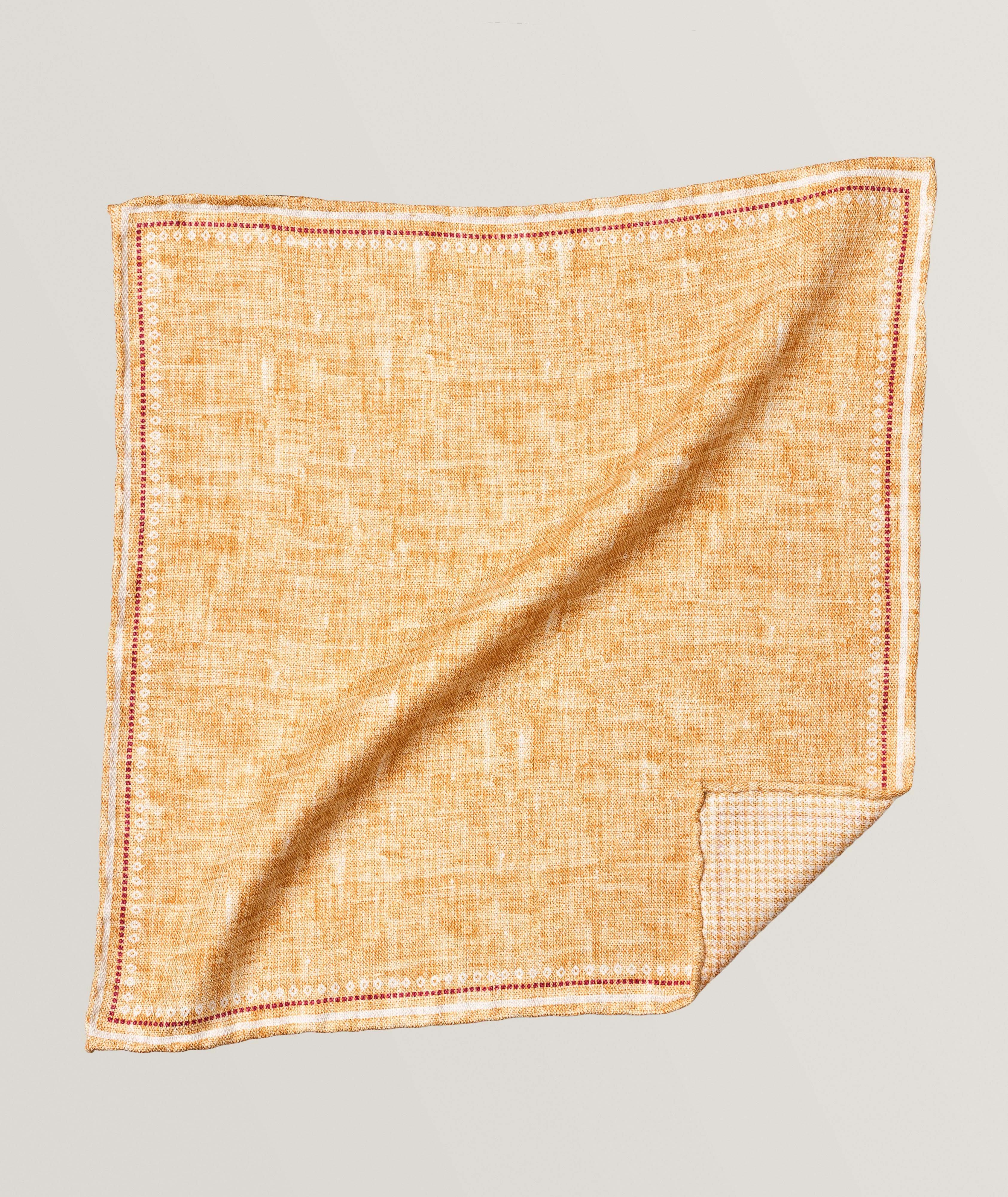 Mouchoir de poche réversible en soie image 0