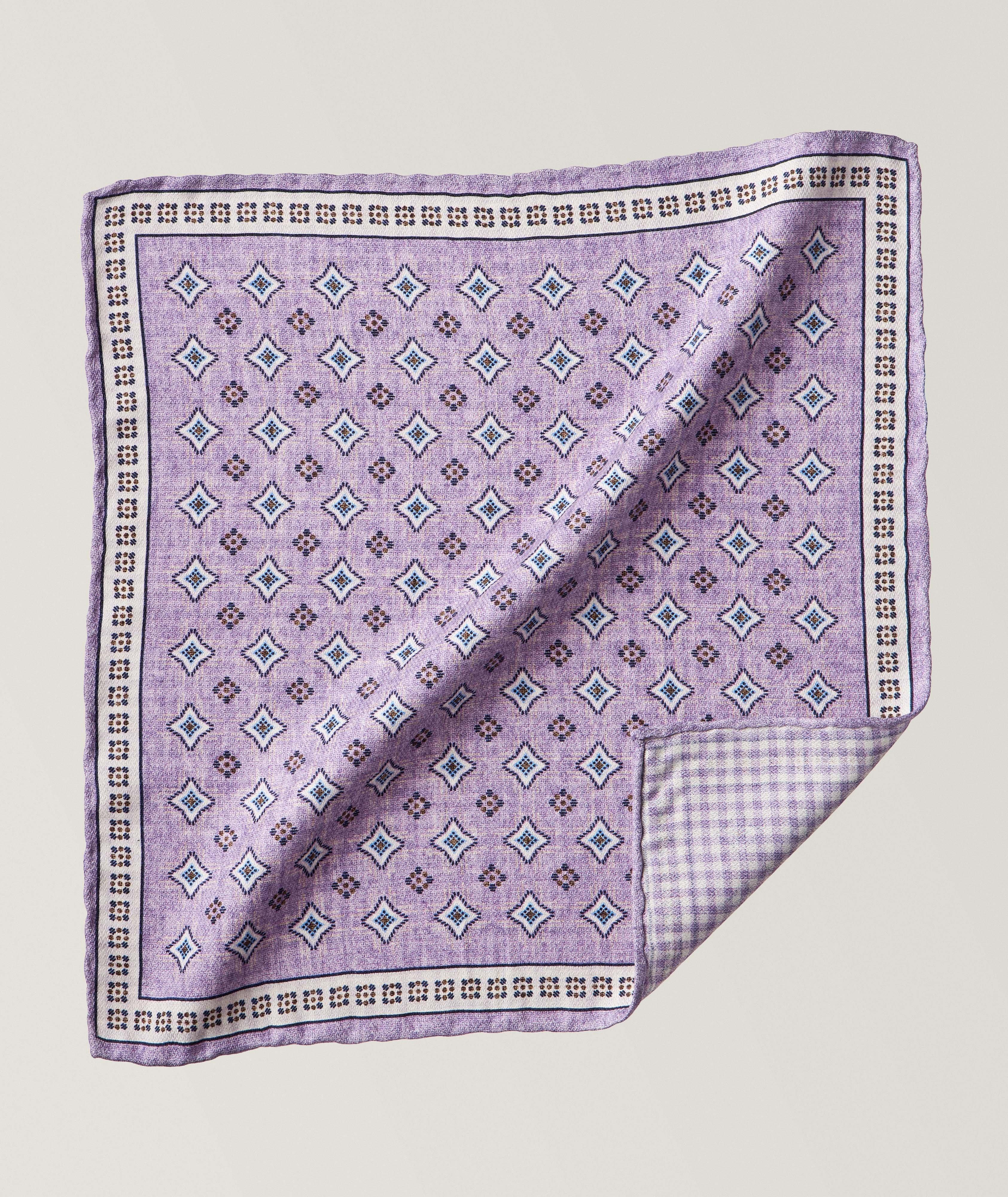 Neat Pattern Silk Pocket Square image 0