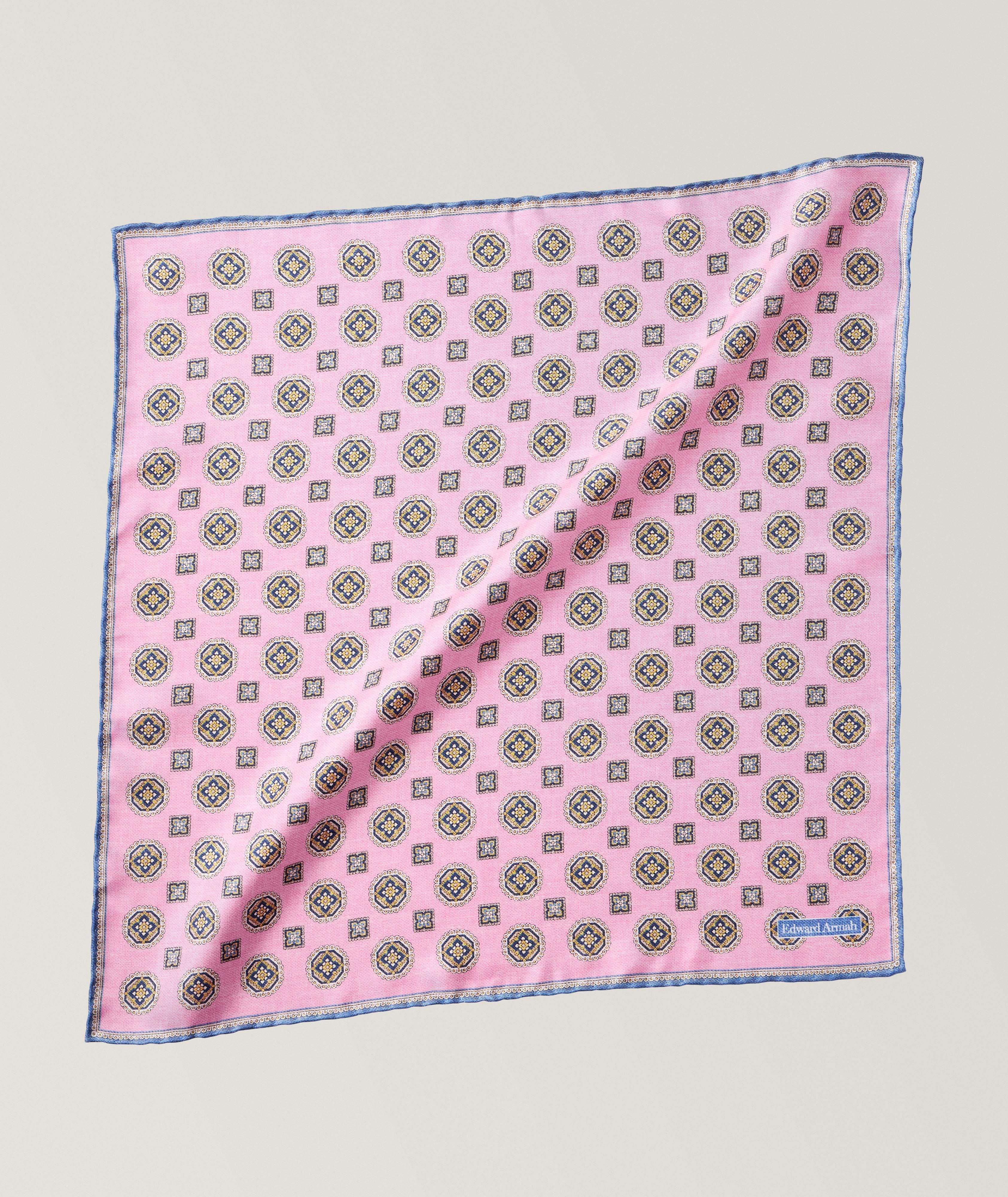 Medallion Silk Pocket Square image 0