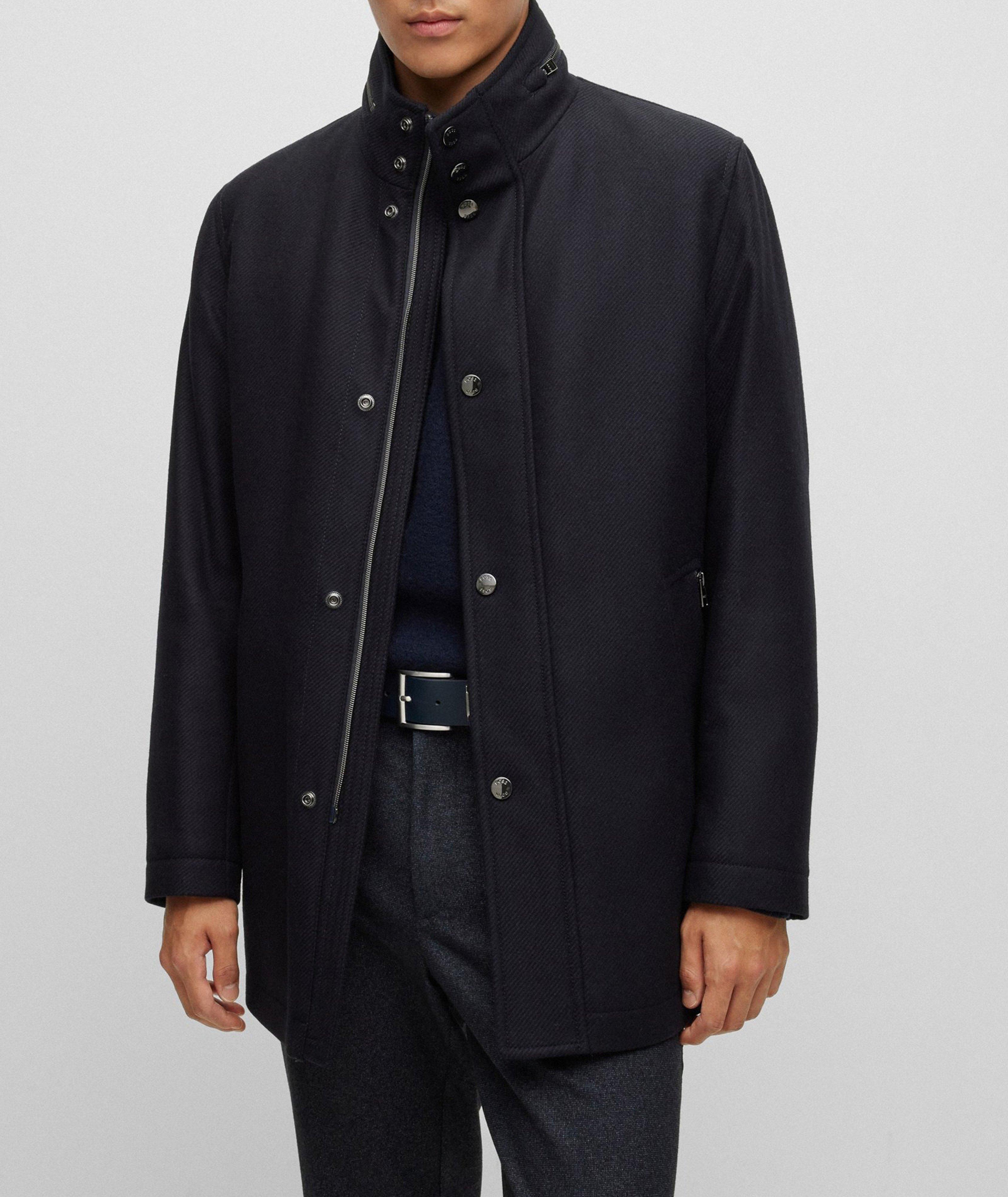 Camron Mélange Wool-Blend Coat  image 1