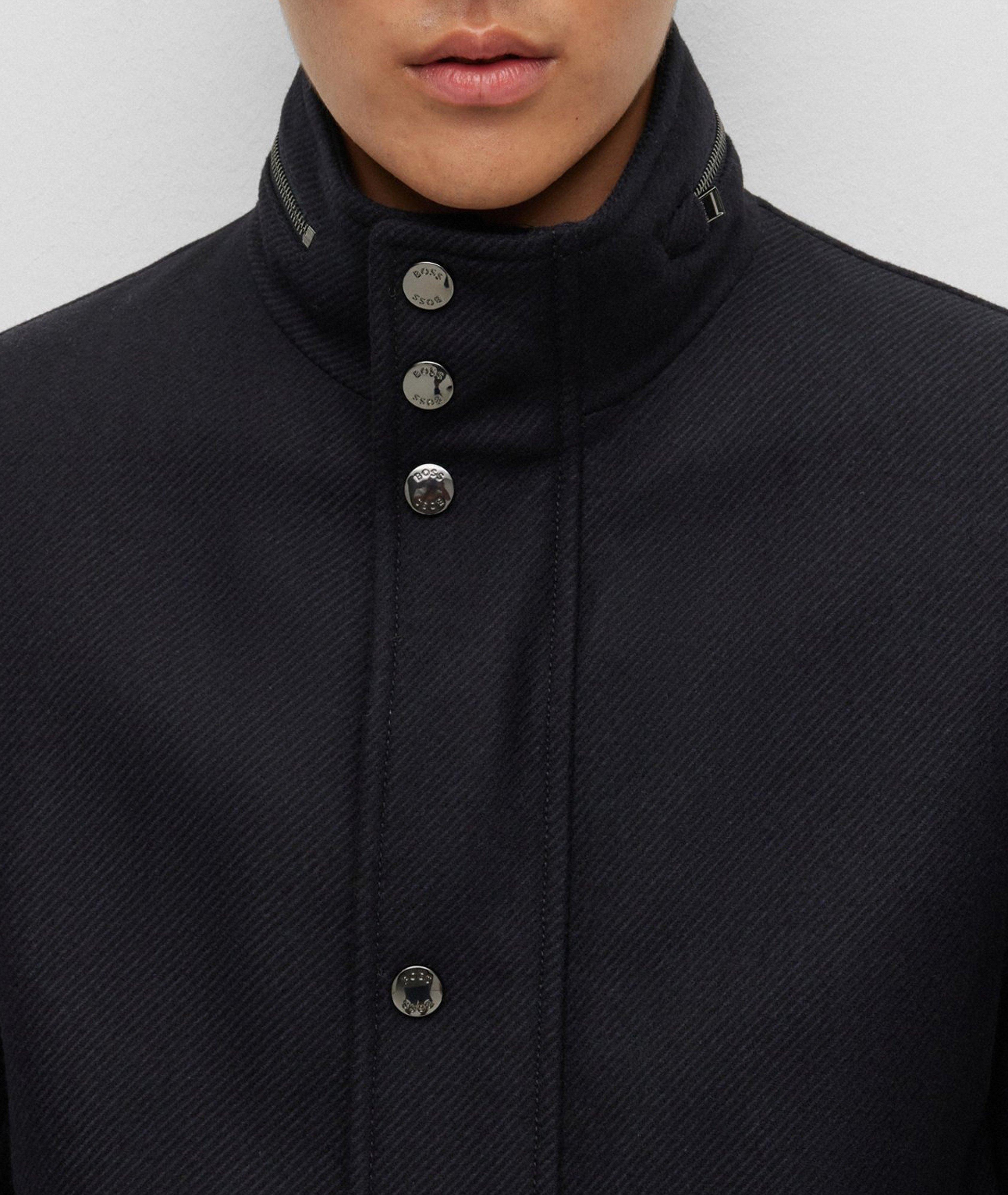 Camron Mélange Wool-Blend Coat  image 3