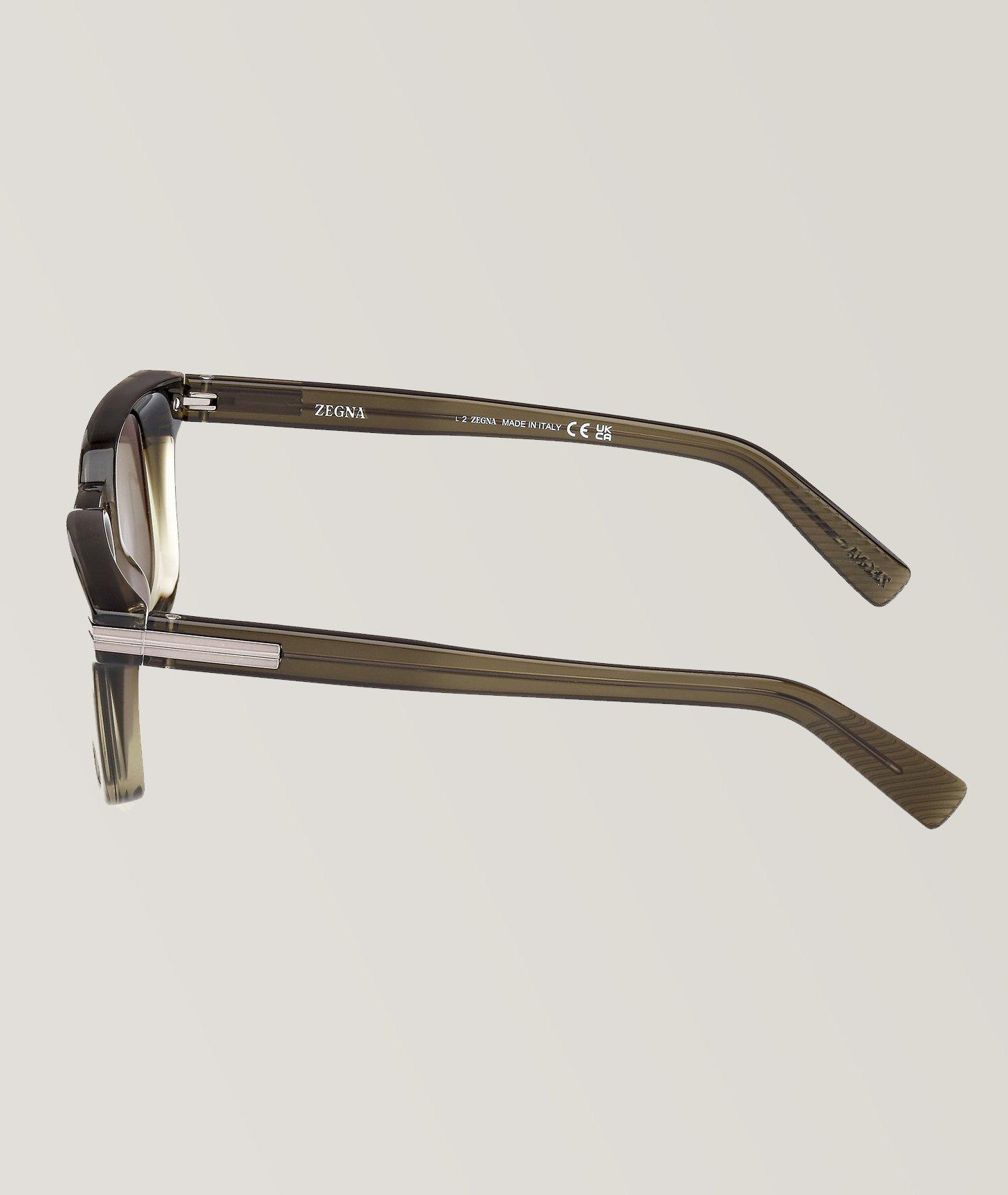 Lunettes de soleil carrées et transparentes image 2