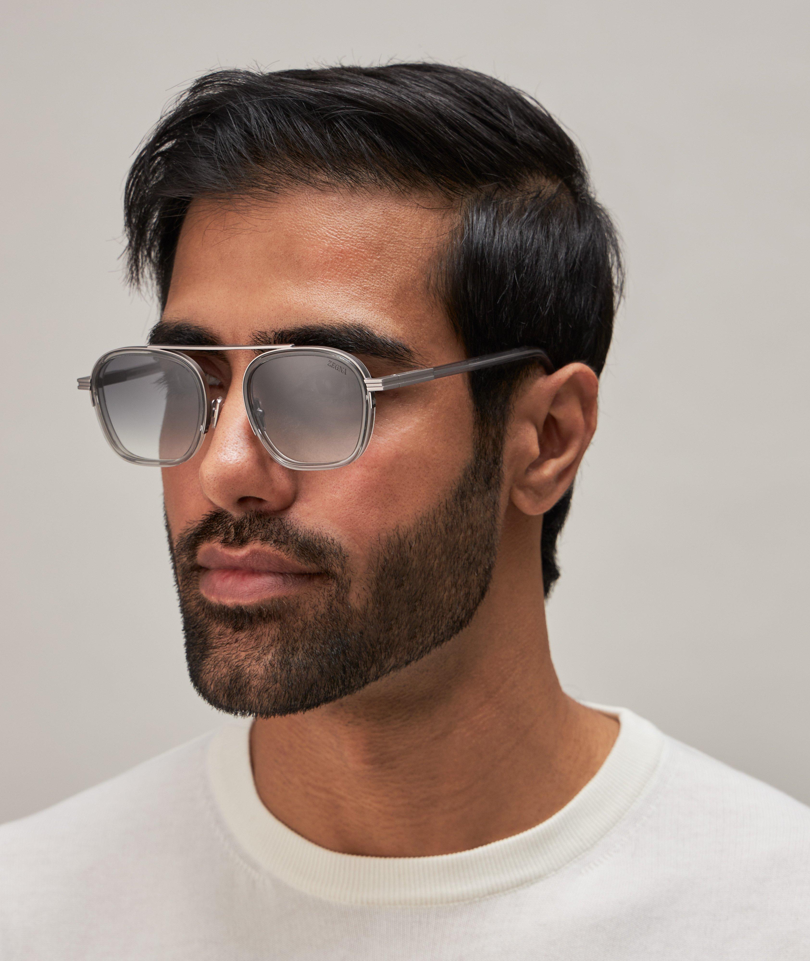 Orrizonte I Transparent Aviator Sunglasses image 3