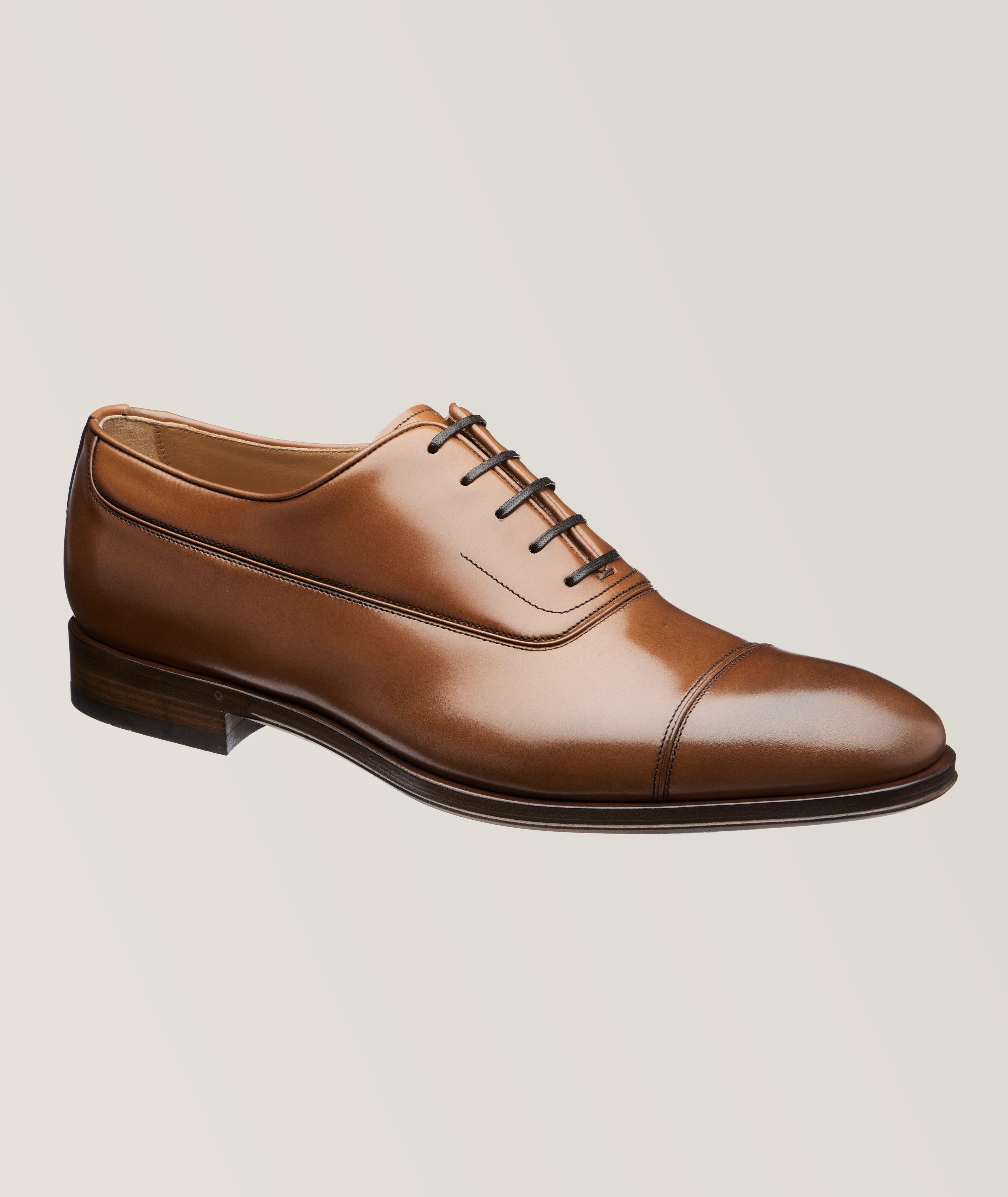 Fermin Cap Toe Polished Leather Oxfords