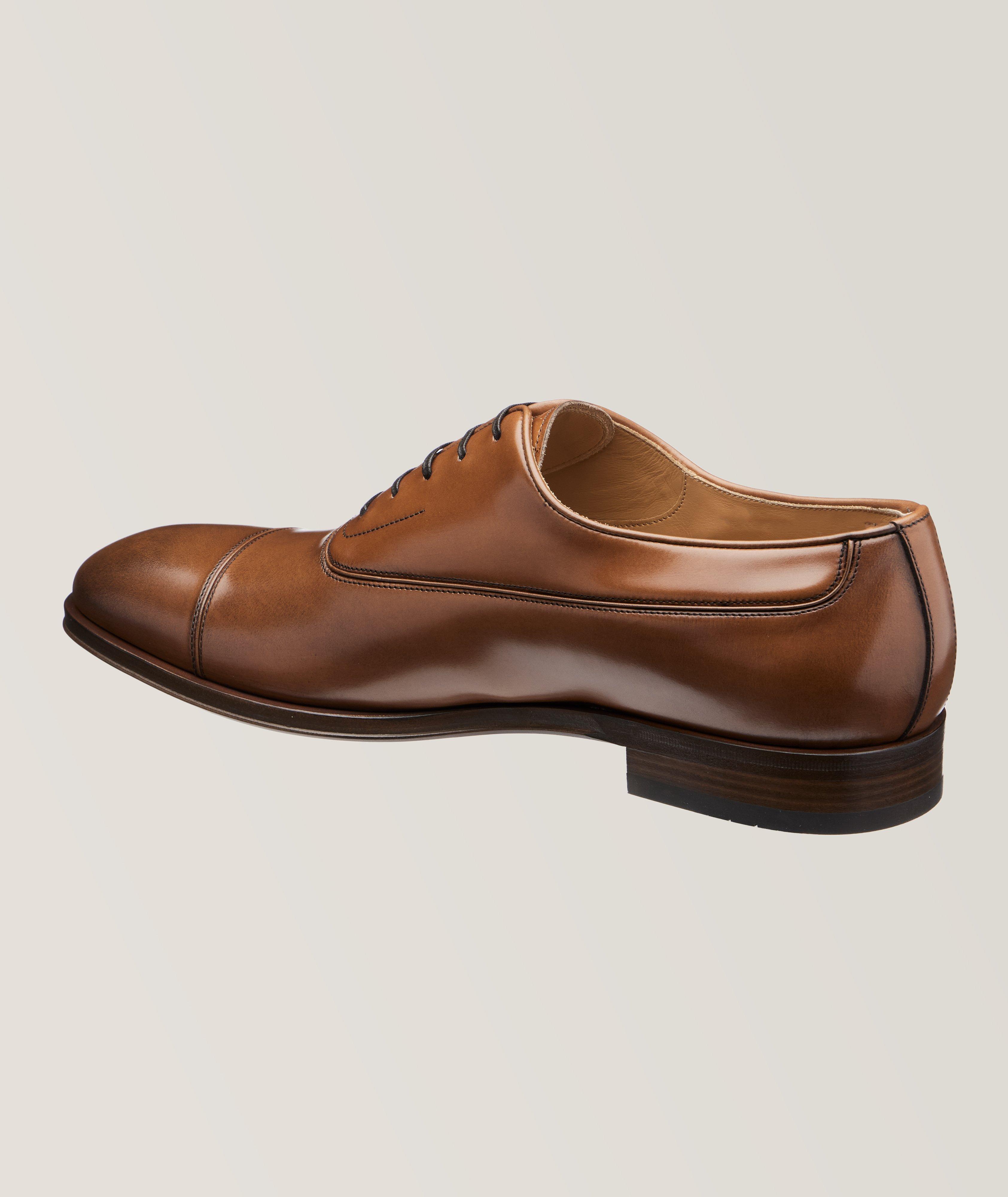 Fermin Cap Toe Polished Leather Oxfords