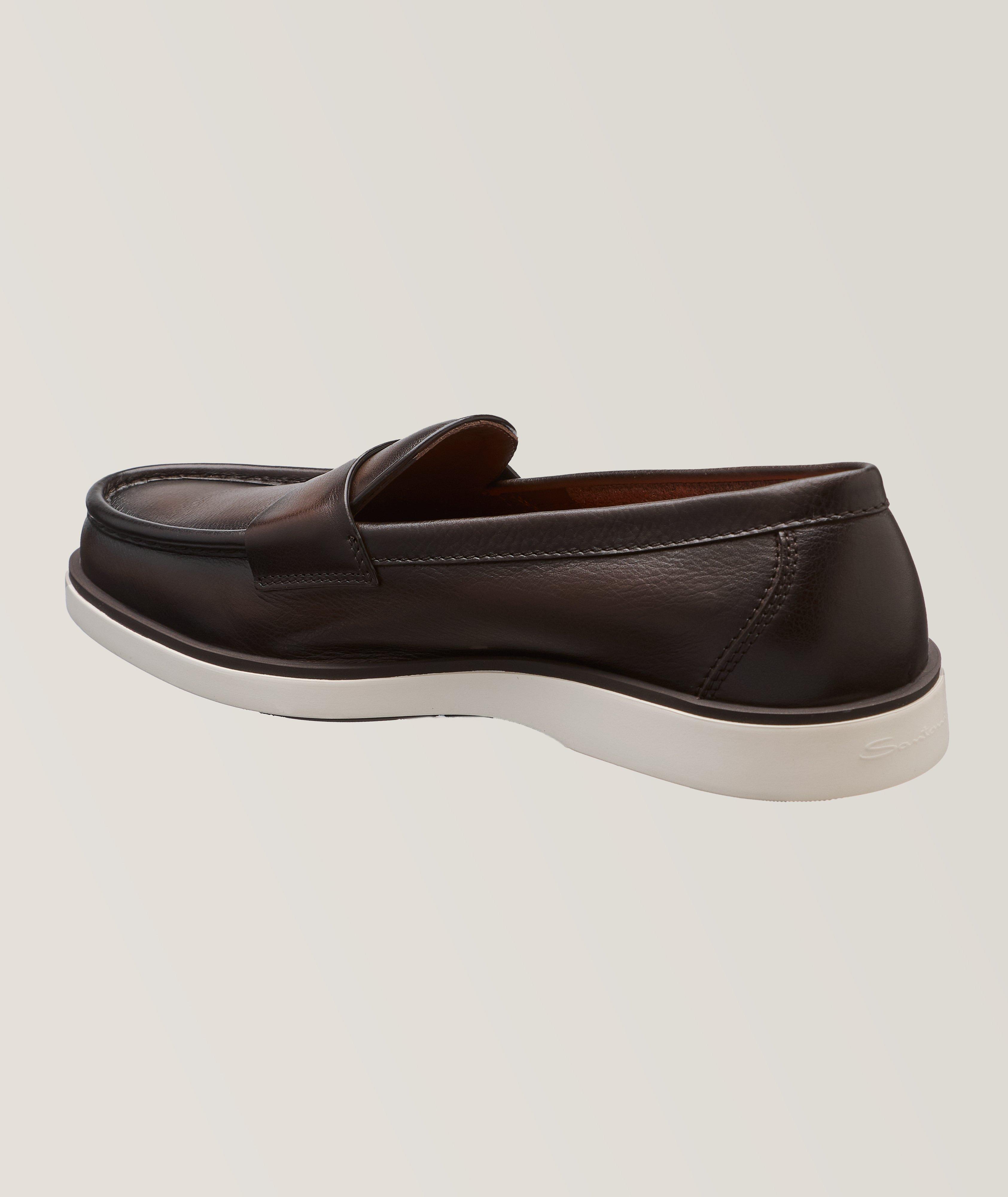 Detroit Burnished Leather Loafers