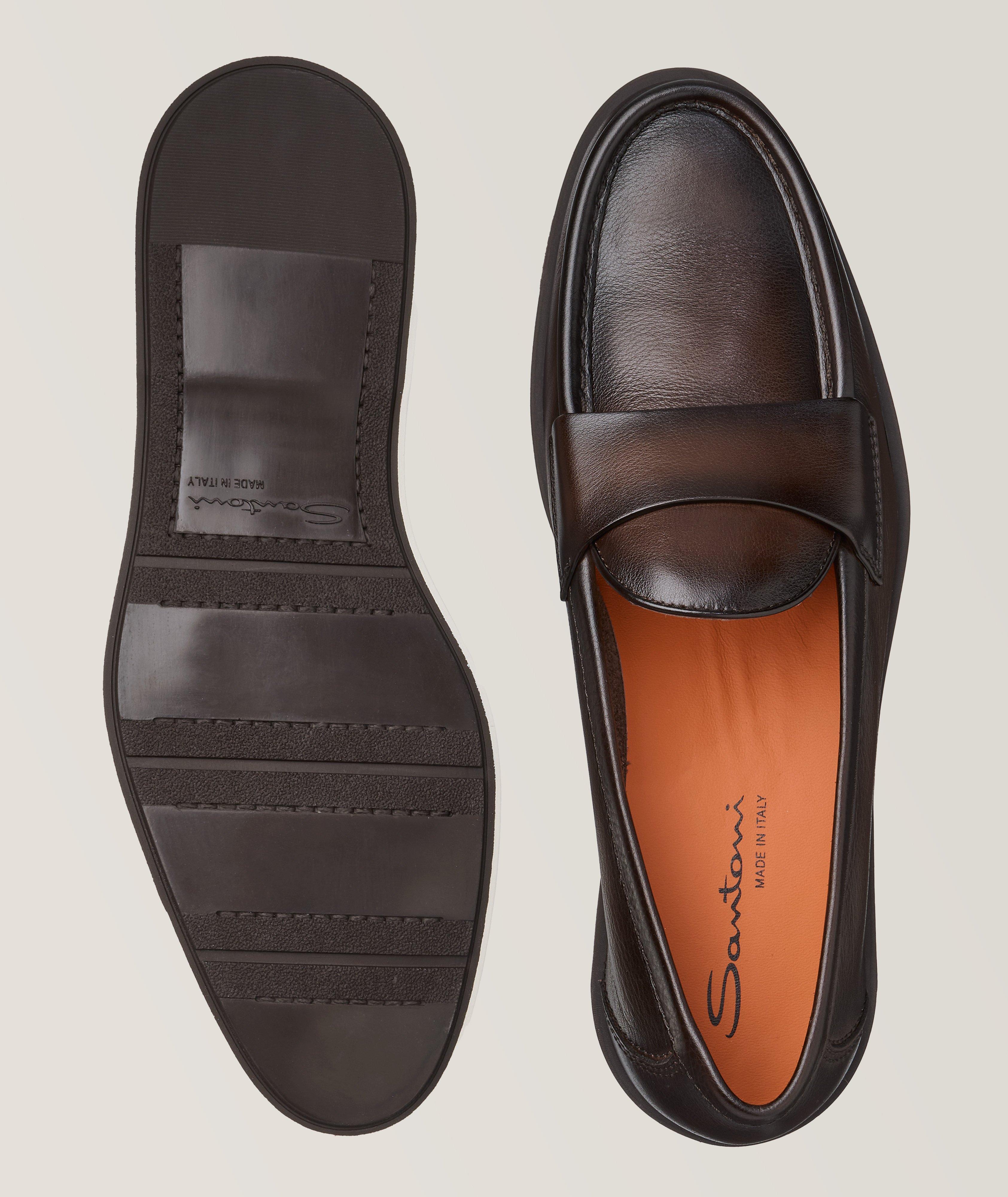 Detroit Burnished Leather Loafers