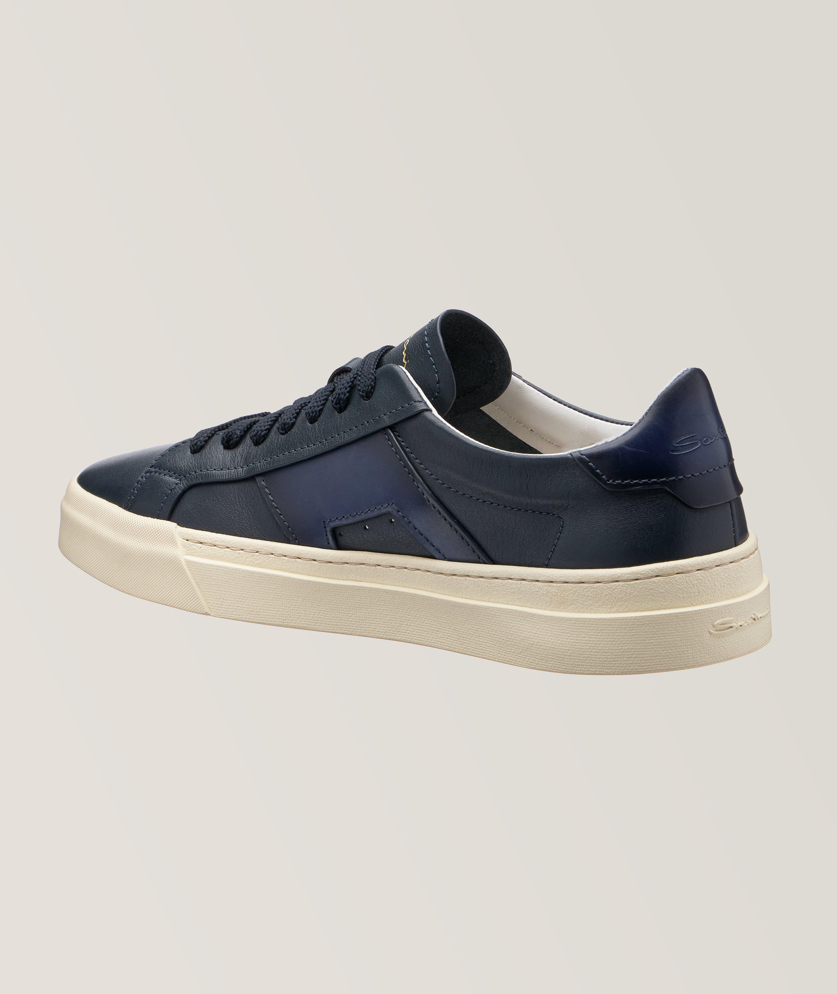 DBS3 Tonal Burnished Leather Sneakers