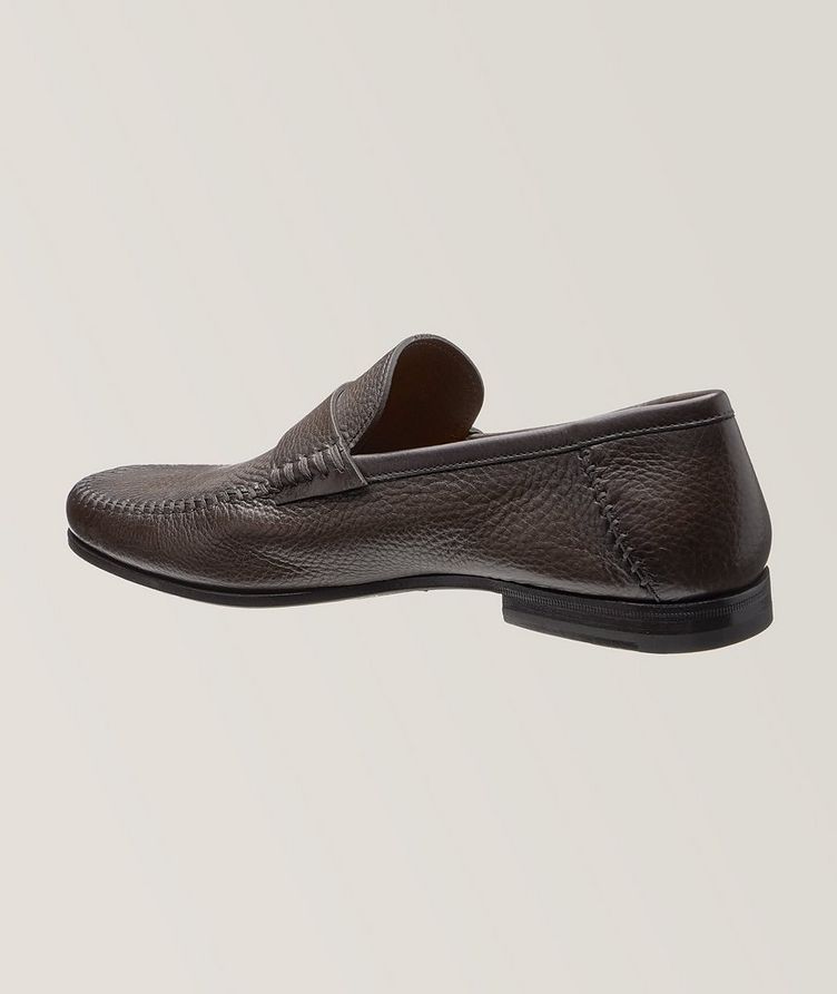 Grain Leather Flex Band Loafers image 1
