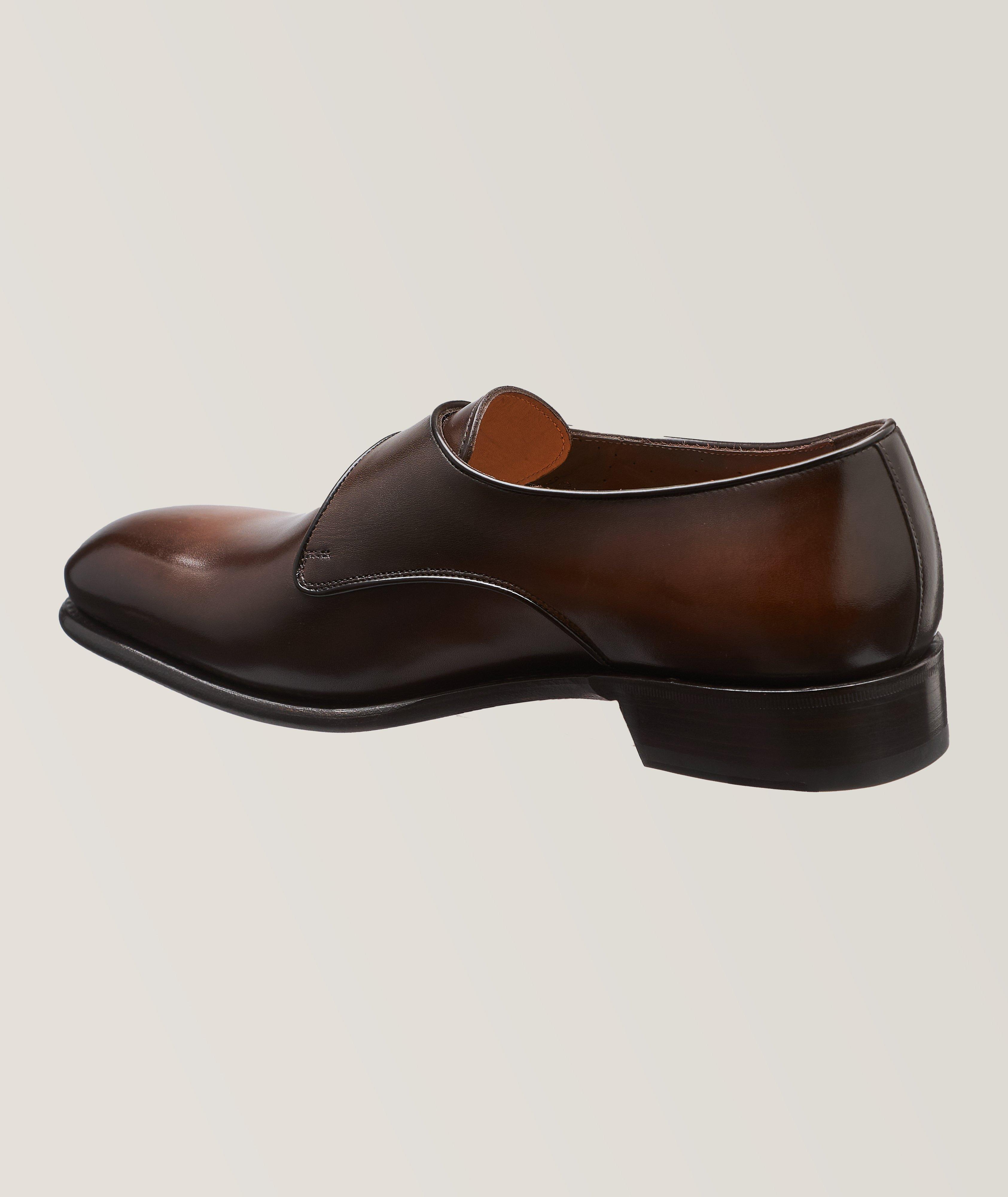 Carter Burnished Leather Monkstraps