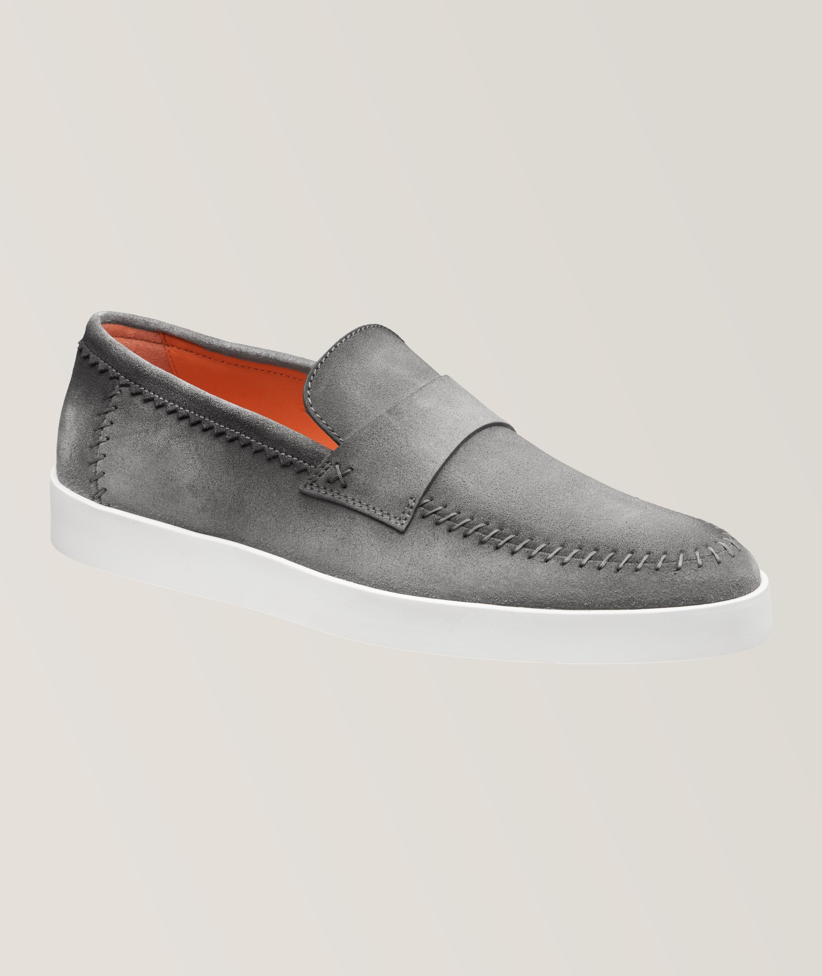 Santoni Suede Loafers