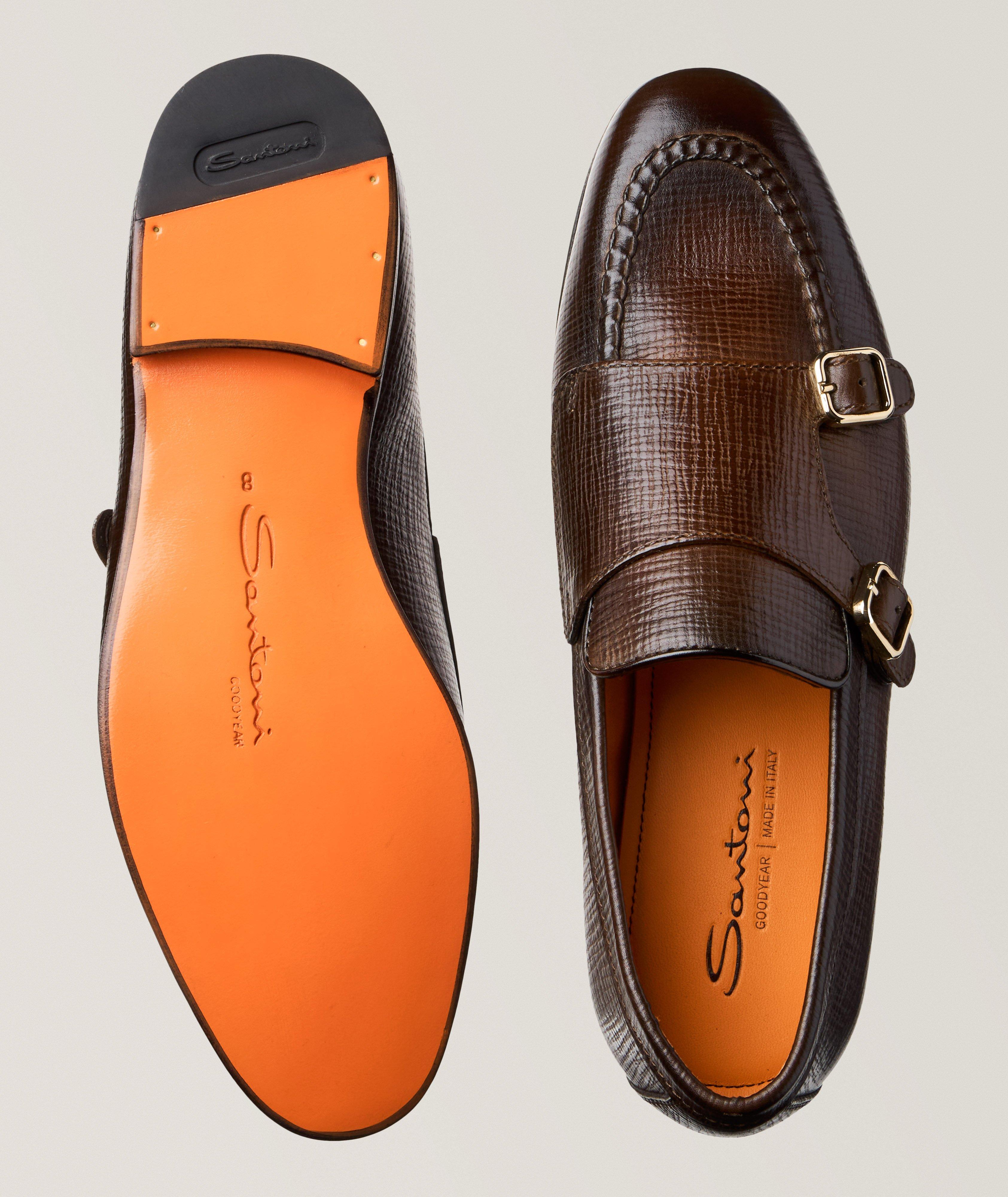 Carlos Cross Hatch Double Monkstraps image 4