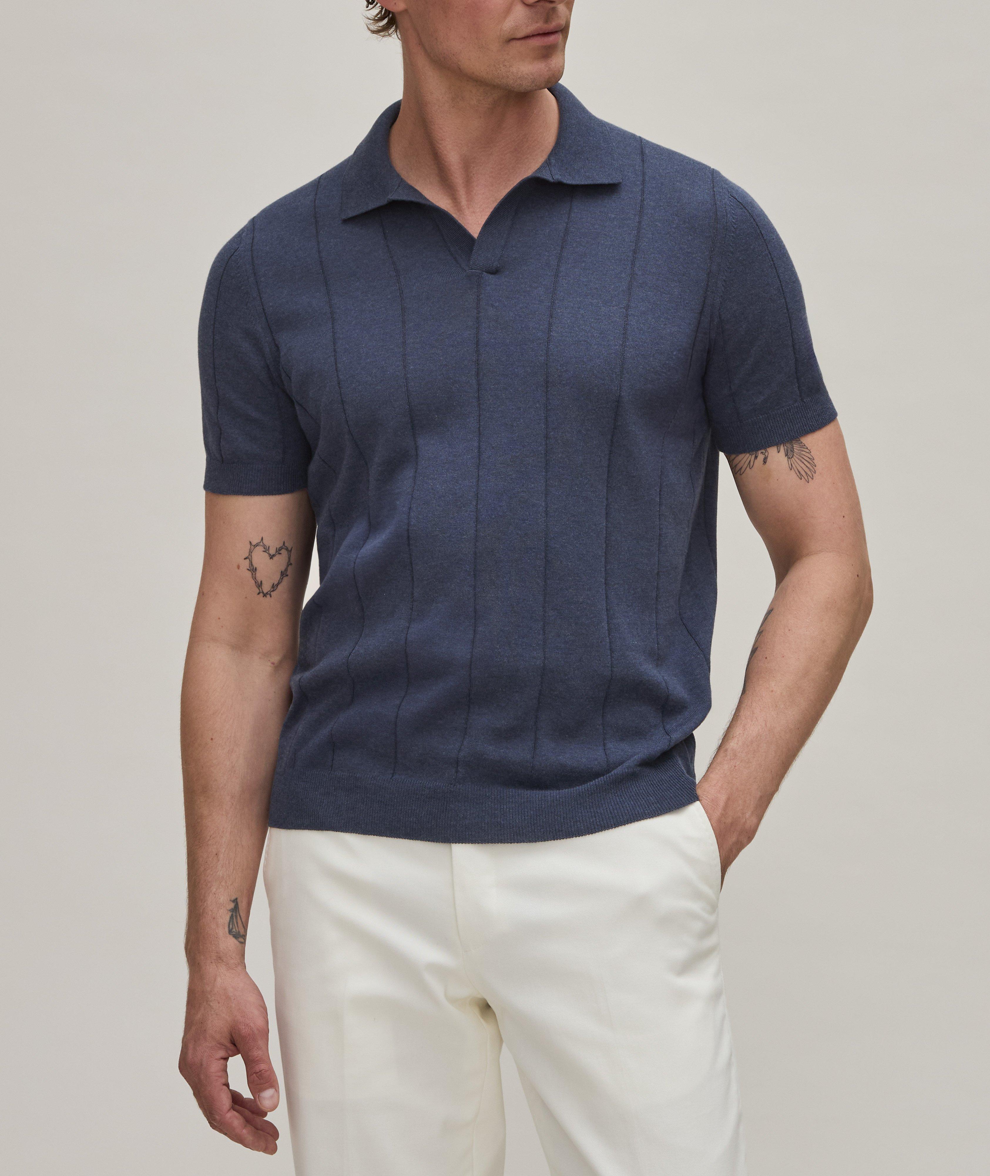 Cotton Dropstitch Knitted Polo image 4