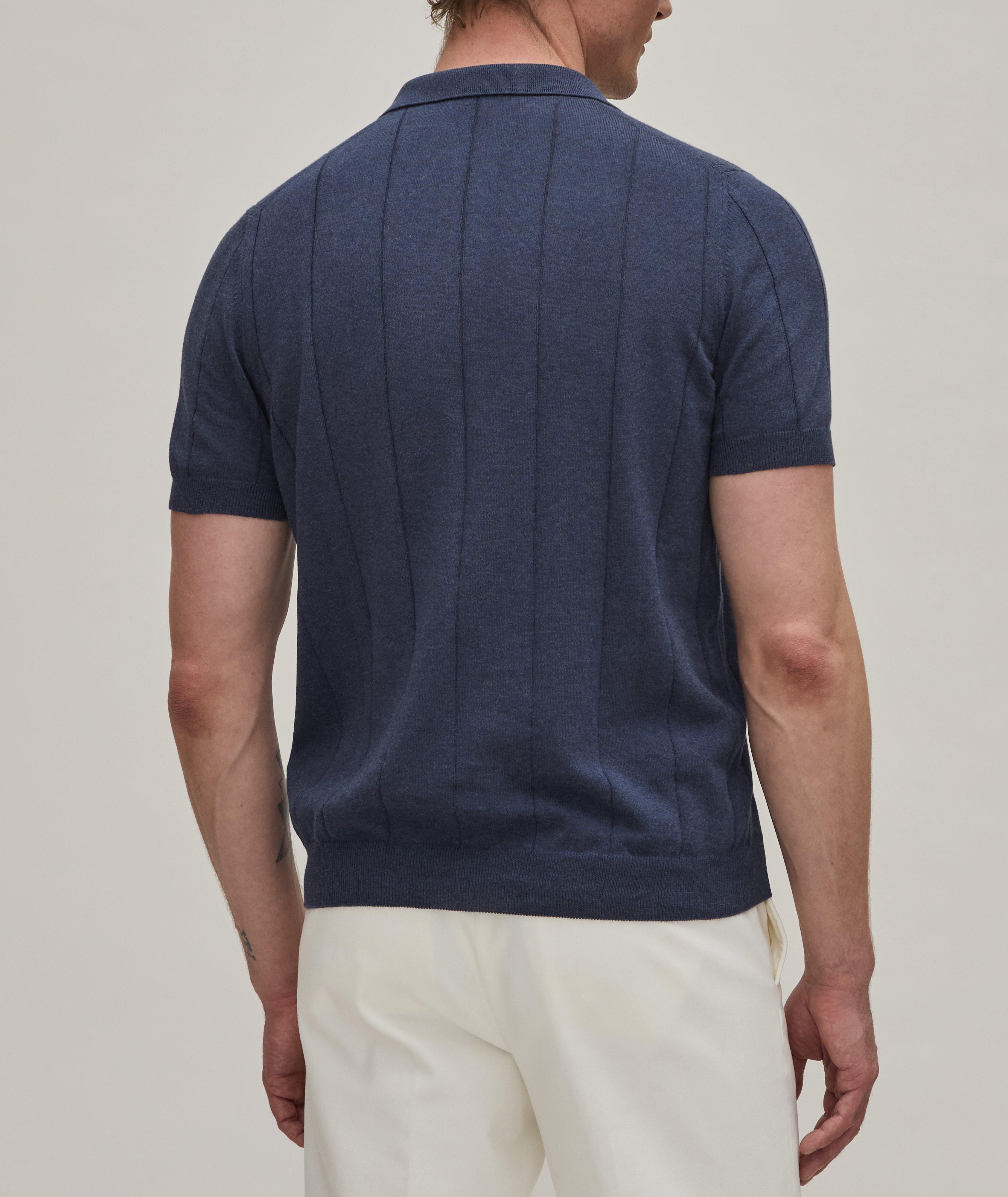 Cotton Dropstitch Knitted Polo image 5