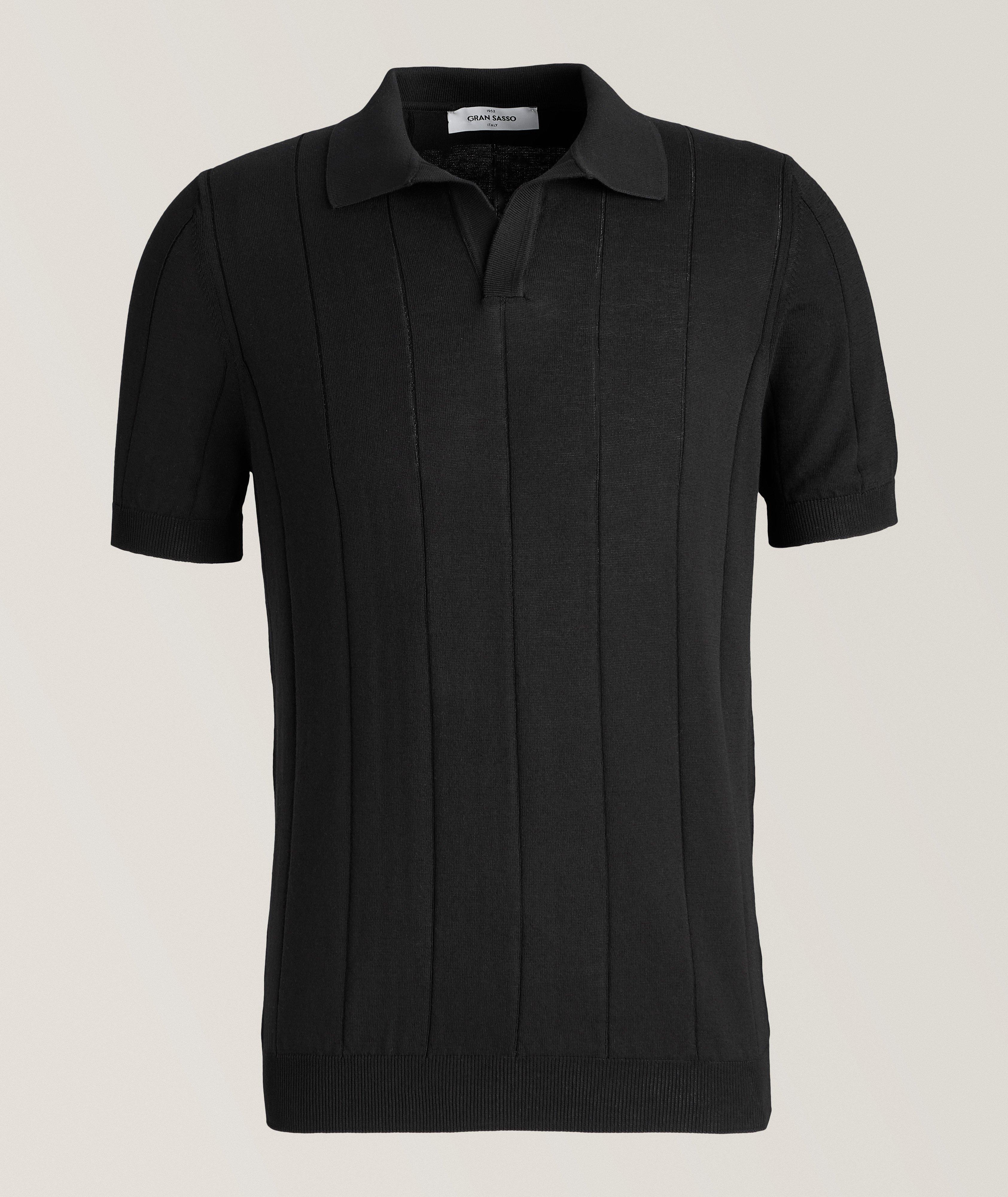 Cotton Dropstitch Knitted Polo image 0