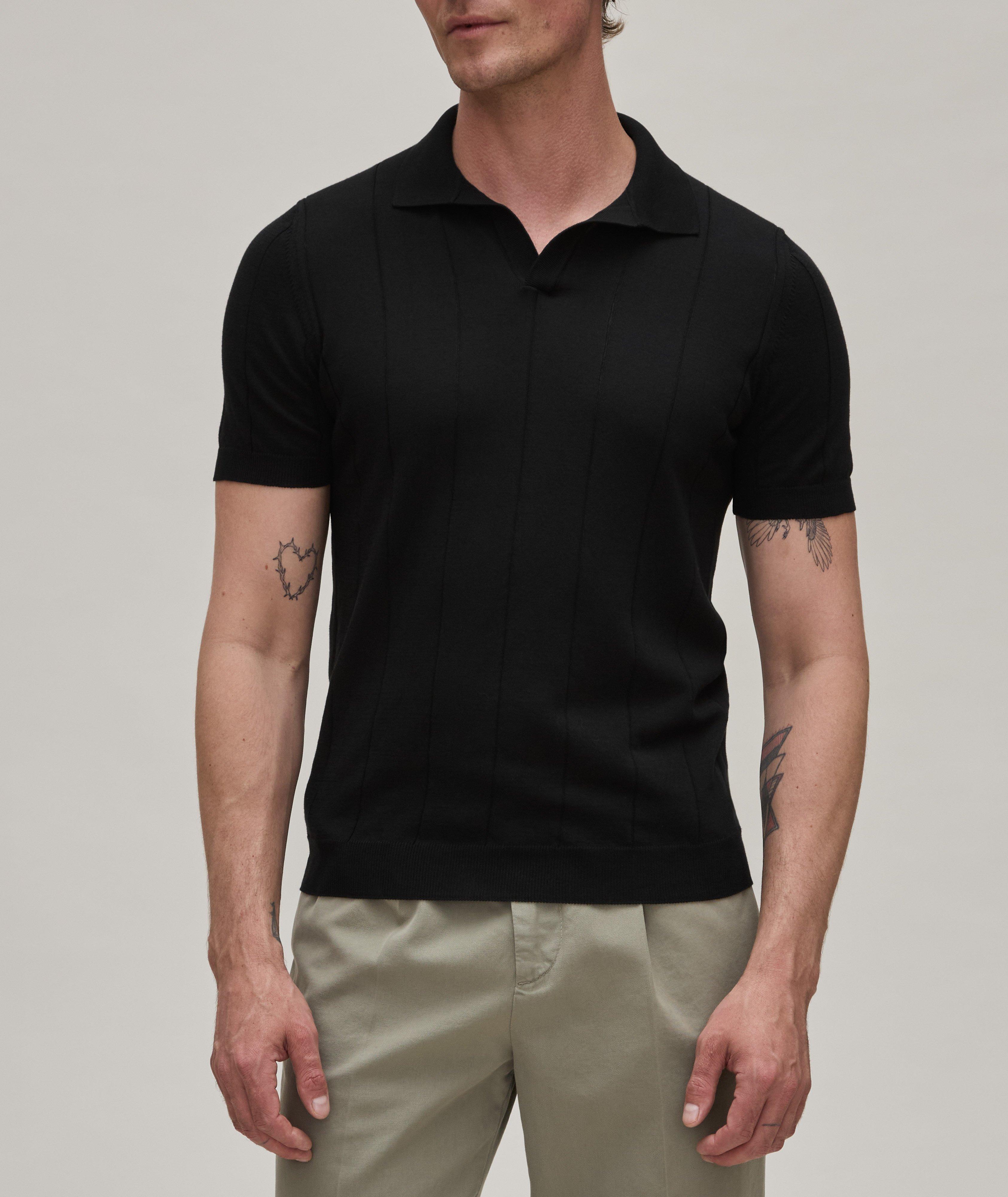 Cotton Dropstitch Knitted Polo image 1