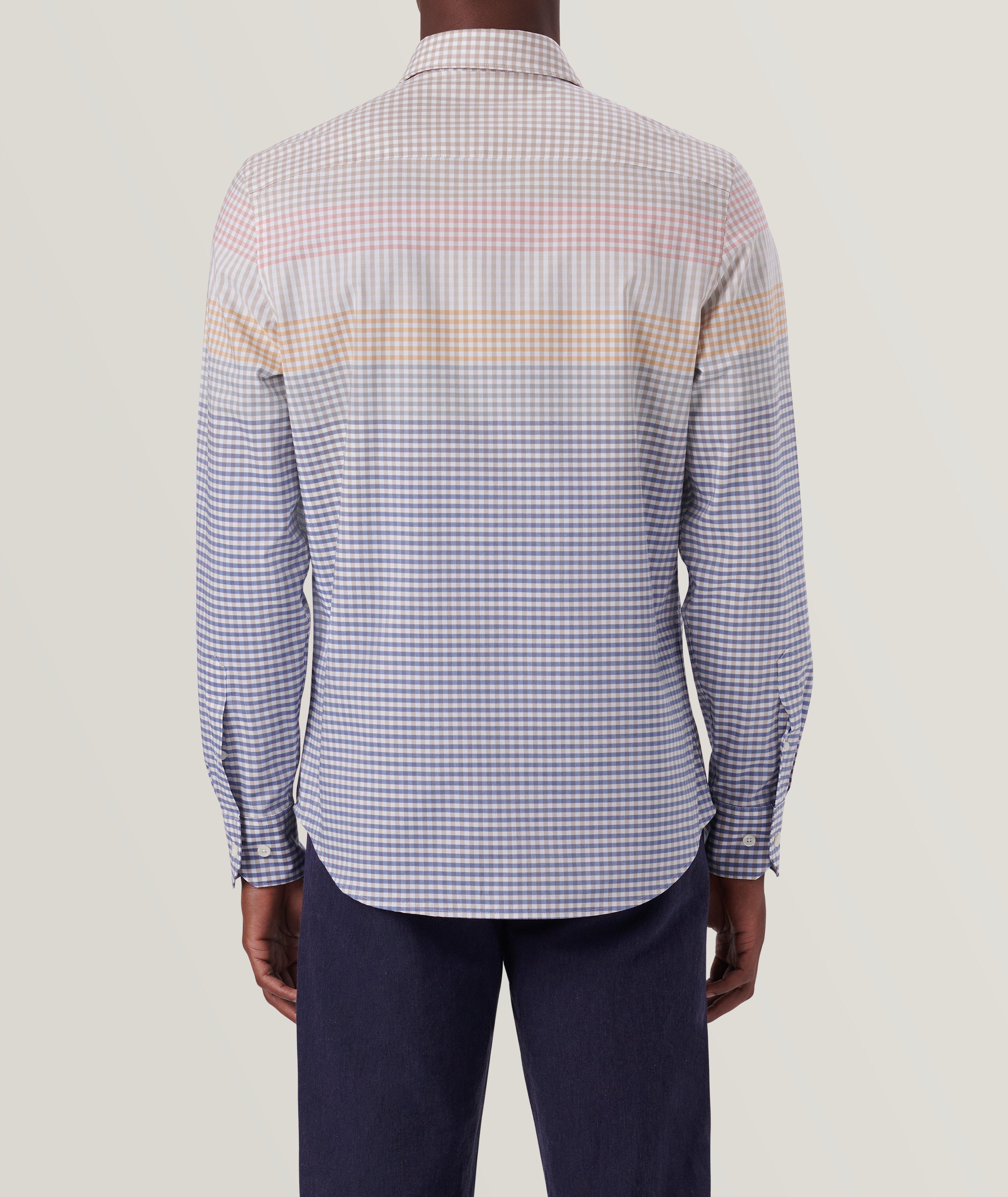 Julian Gingham Check Stretch-Cotton Sport Shirt image 4