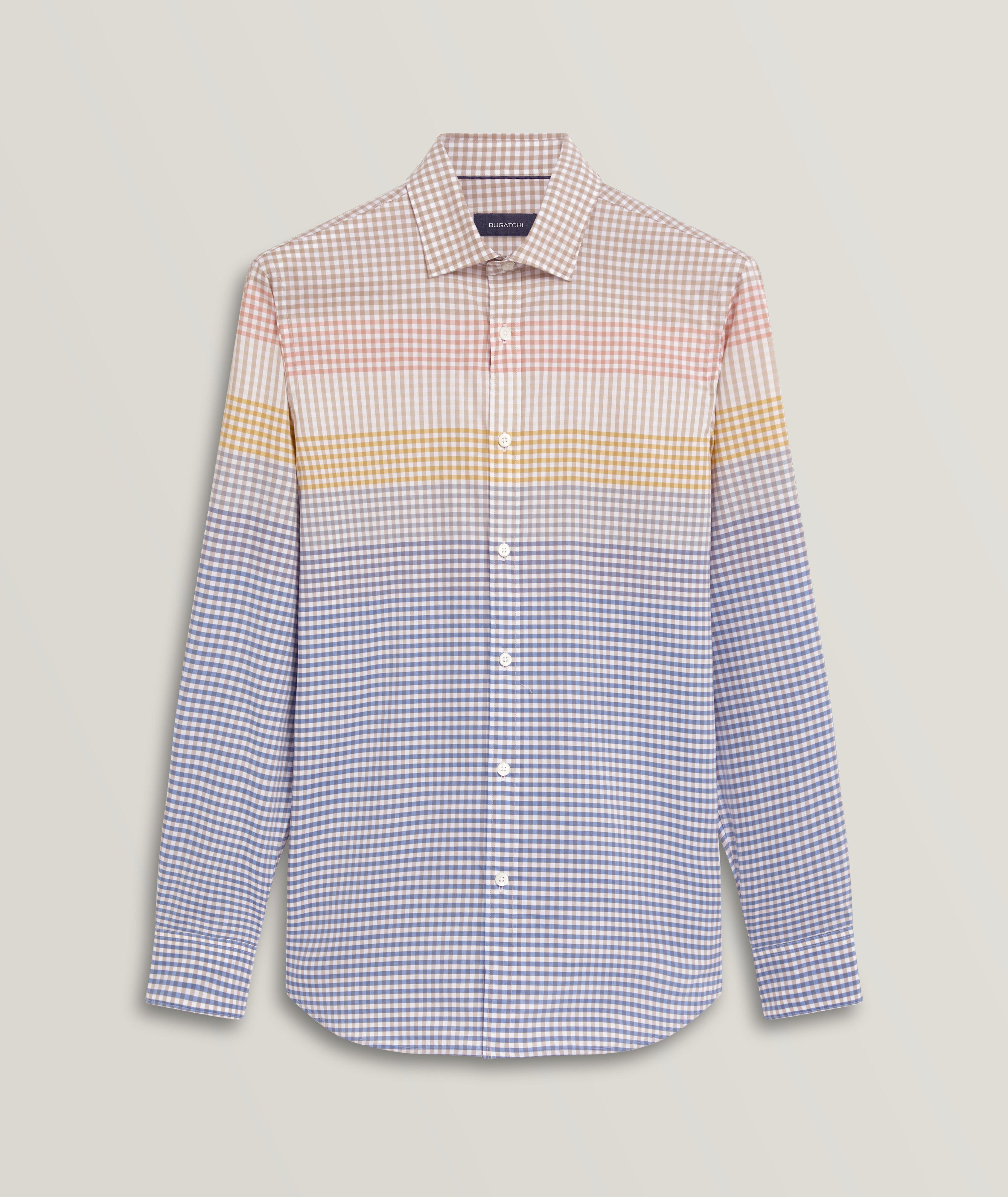 Julian Gingham Check Stretch-Cotton Sport Shirt image 0