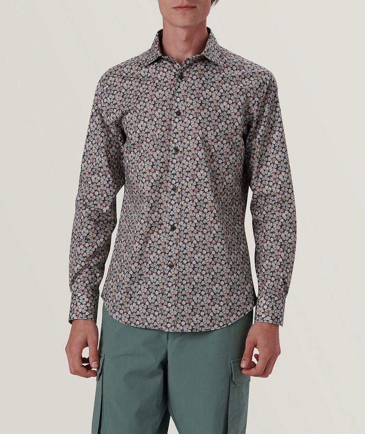 Axel Abstract Stretch-Cotton Sport Shirt image 2