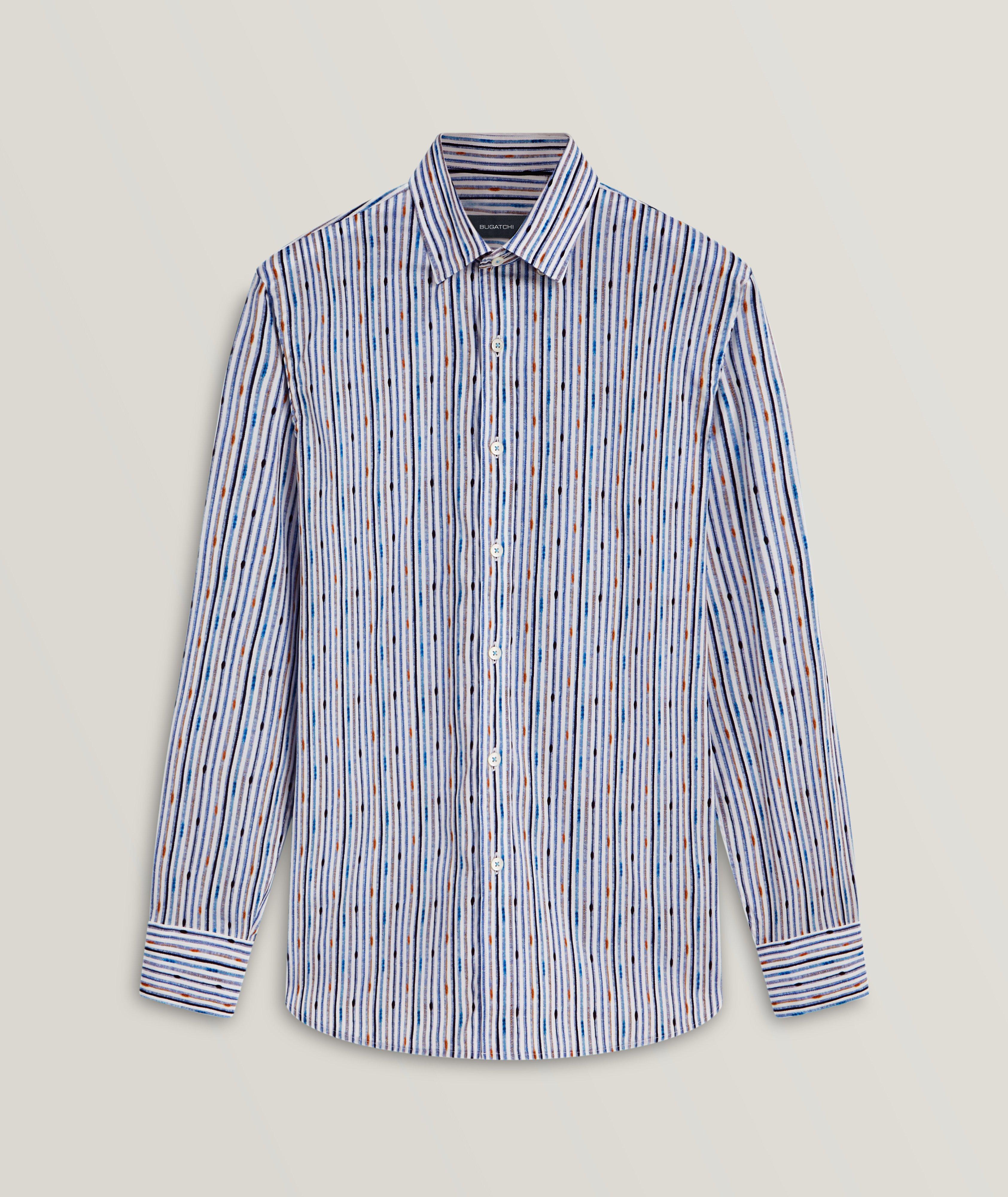 Karl Striped Stretch-Cotton Sport Shirt image 0