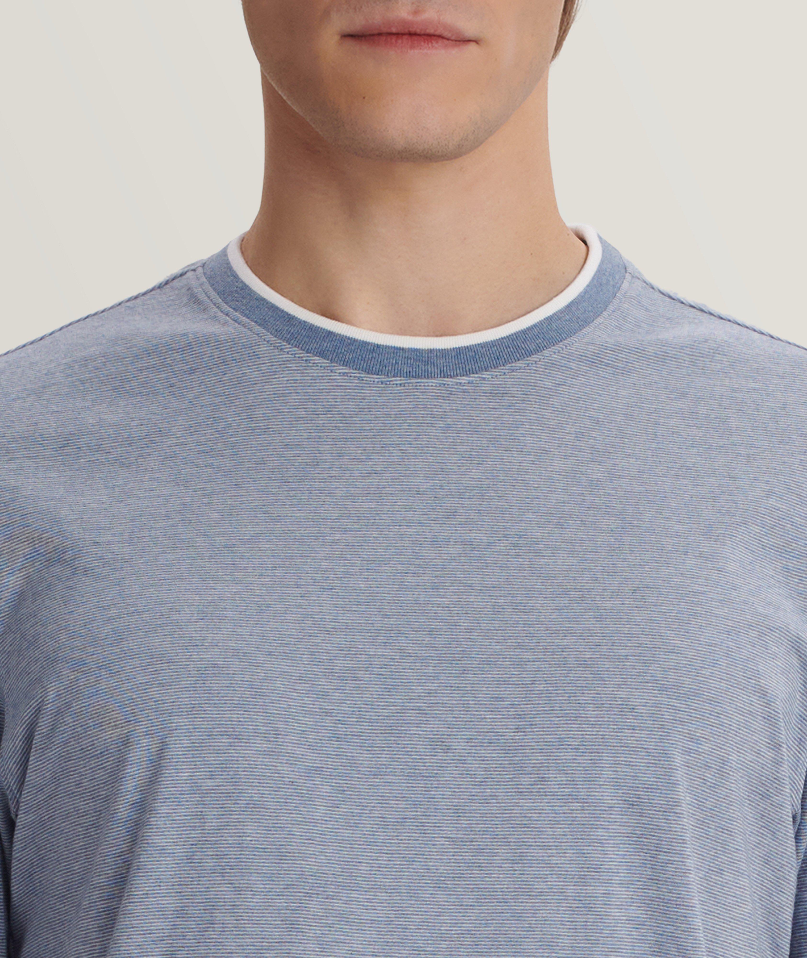 Pinstripe Cotton T-Shirt image 1