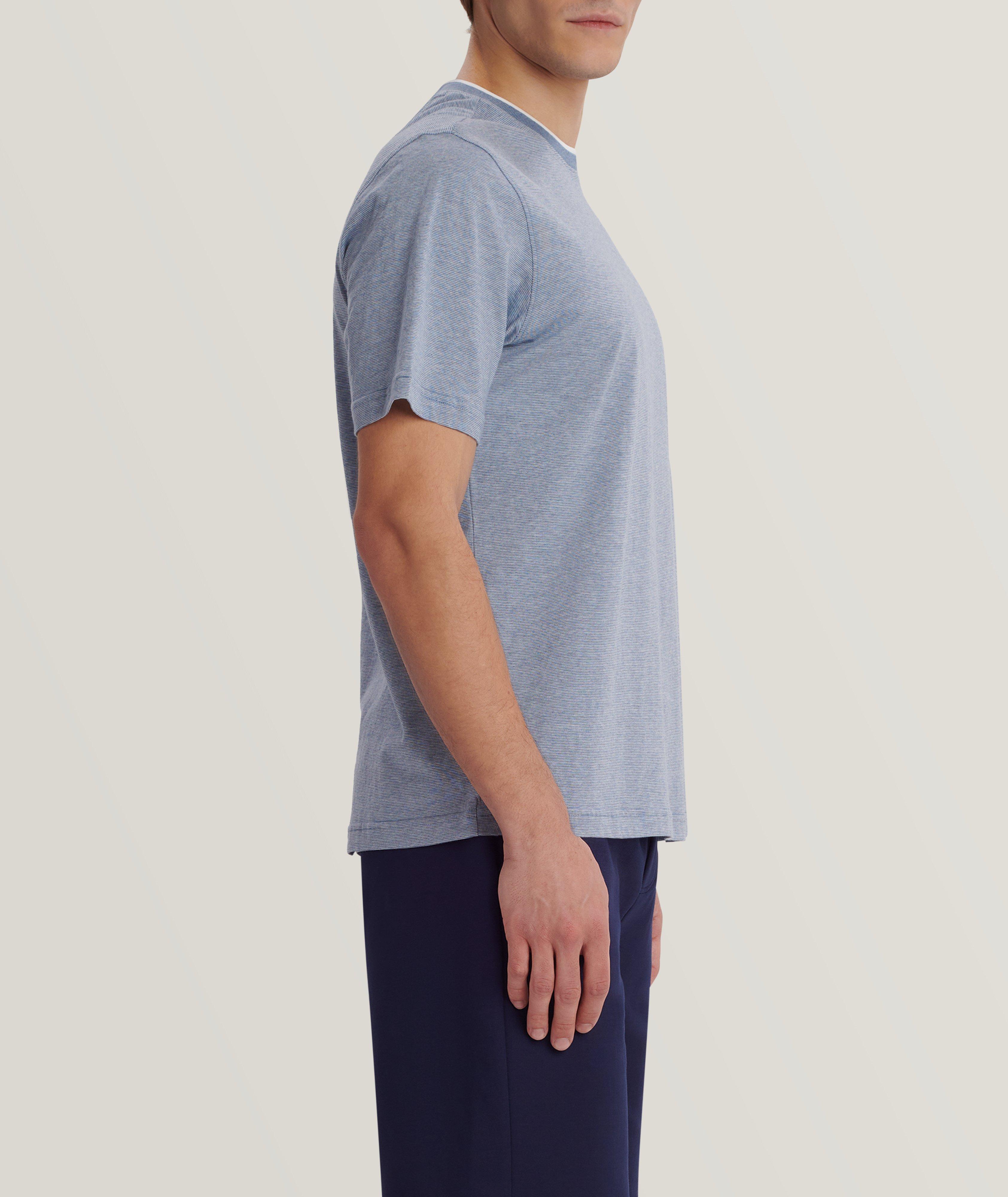 Pinstripe Cotton T-Shirt image 3