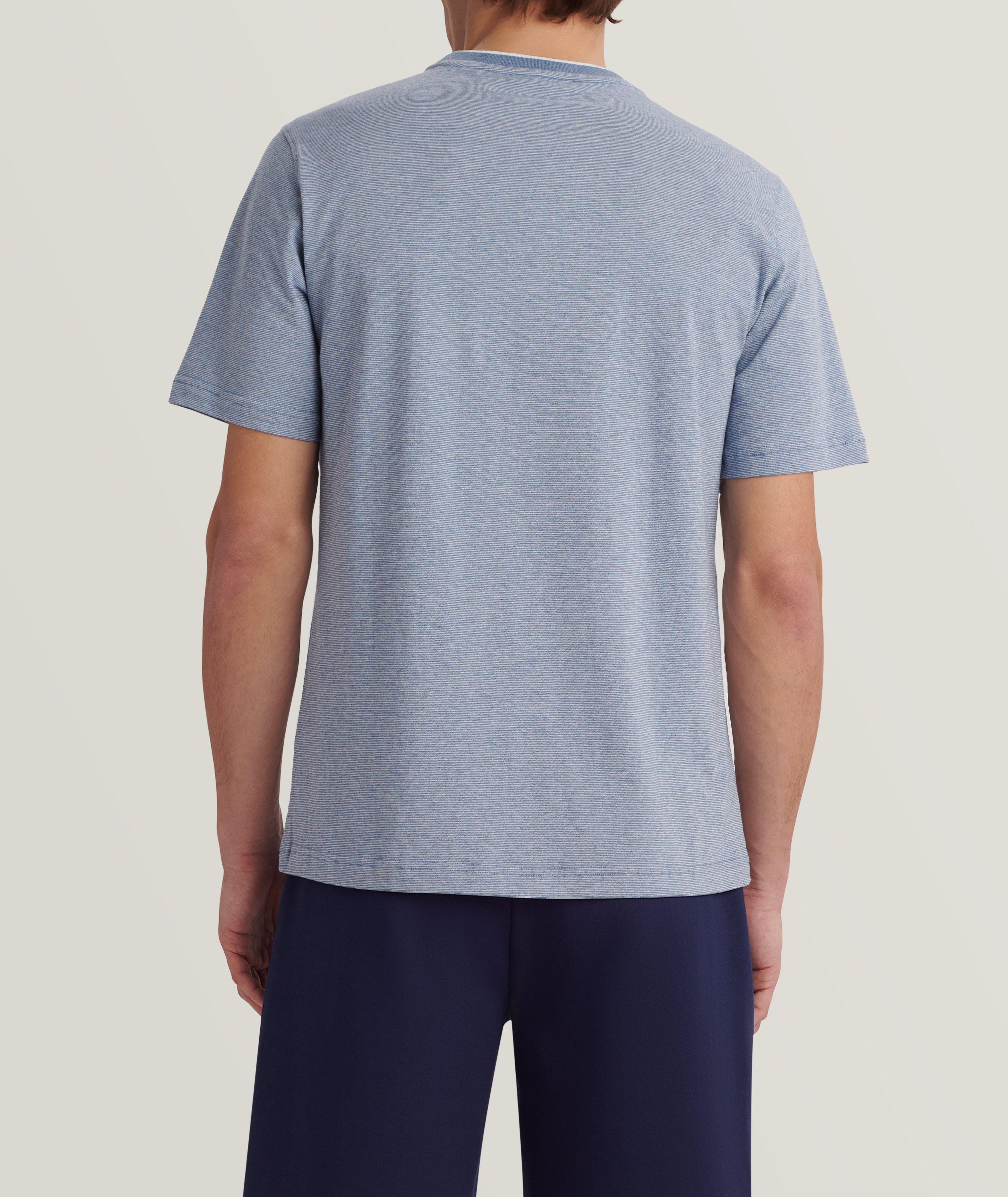 Pinstripe Cotton T-Shirt image 4