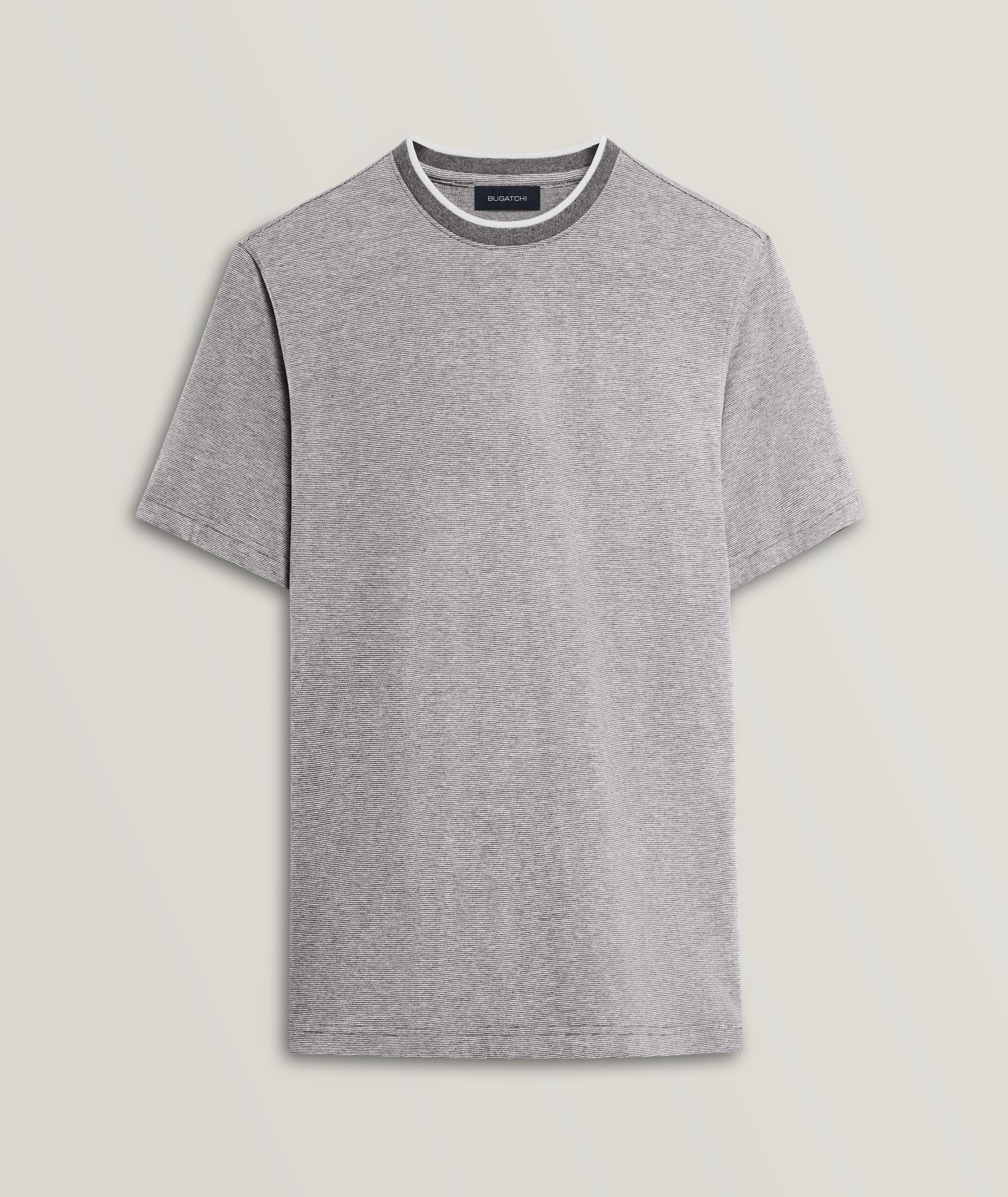Pinstripe Cotton T-Shirt image 0
