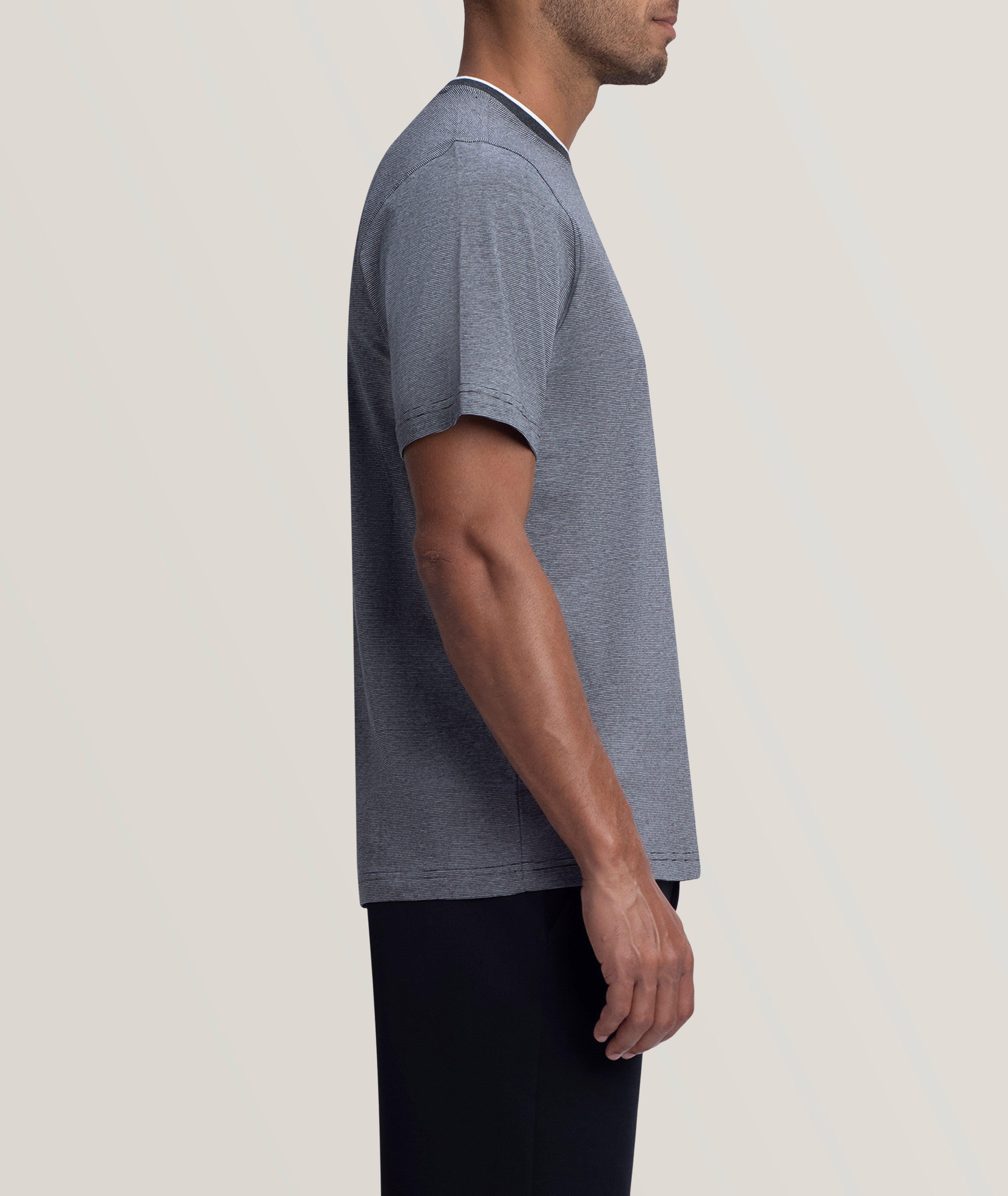 Pinstripe Cotton T-Shirt image 3