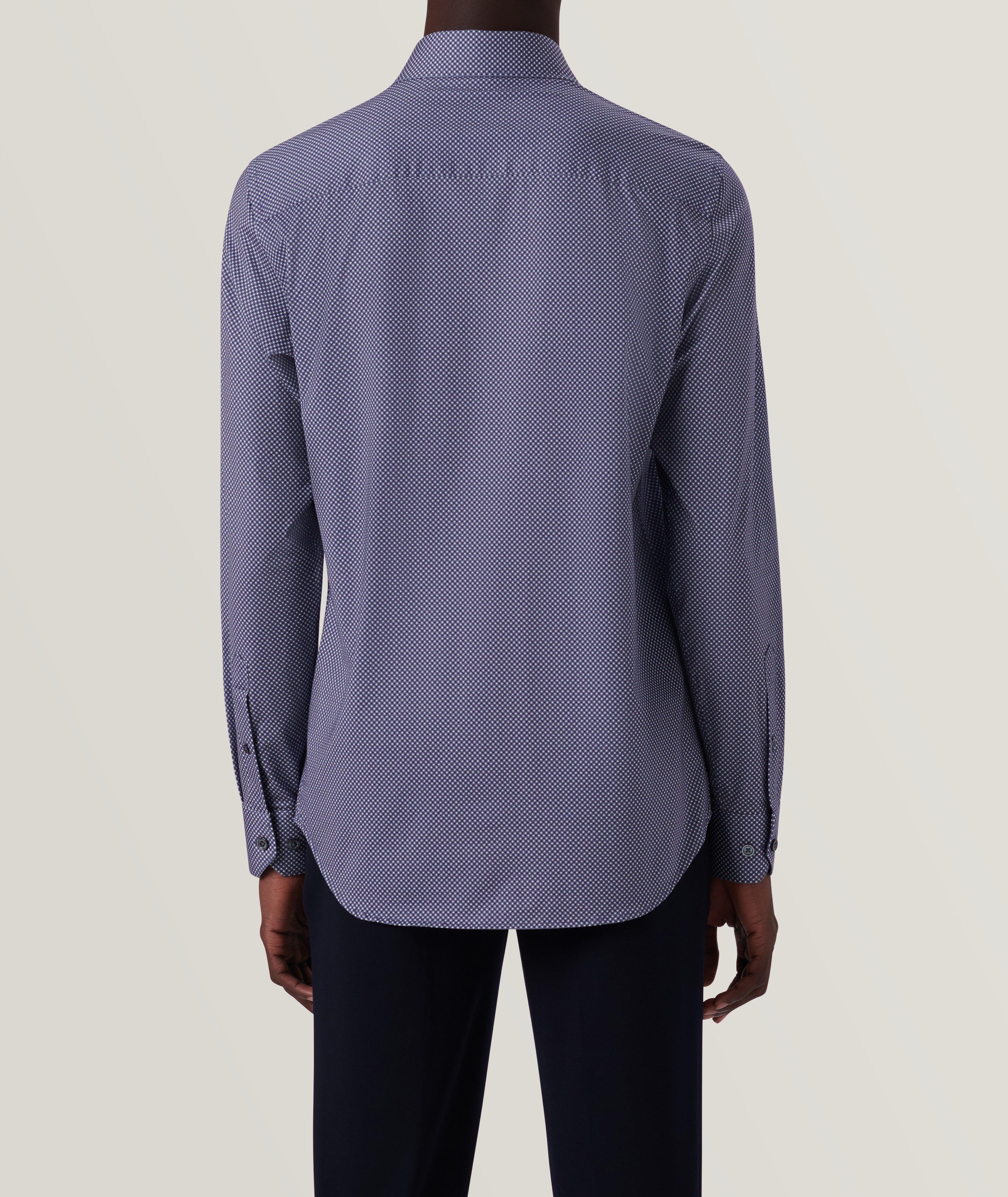James Pin Diamond Check Stretch-OoohCotton Sport Shirt image 4