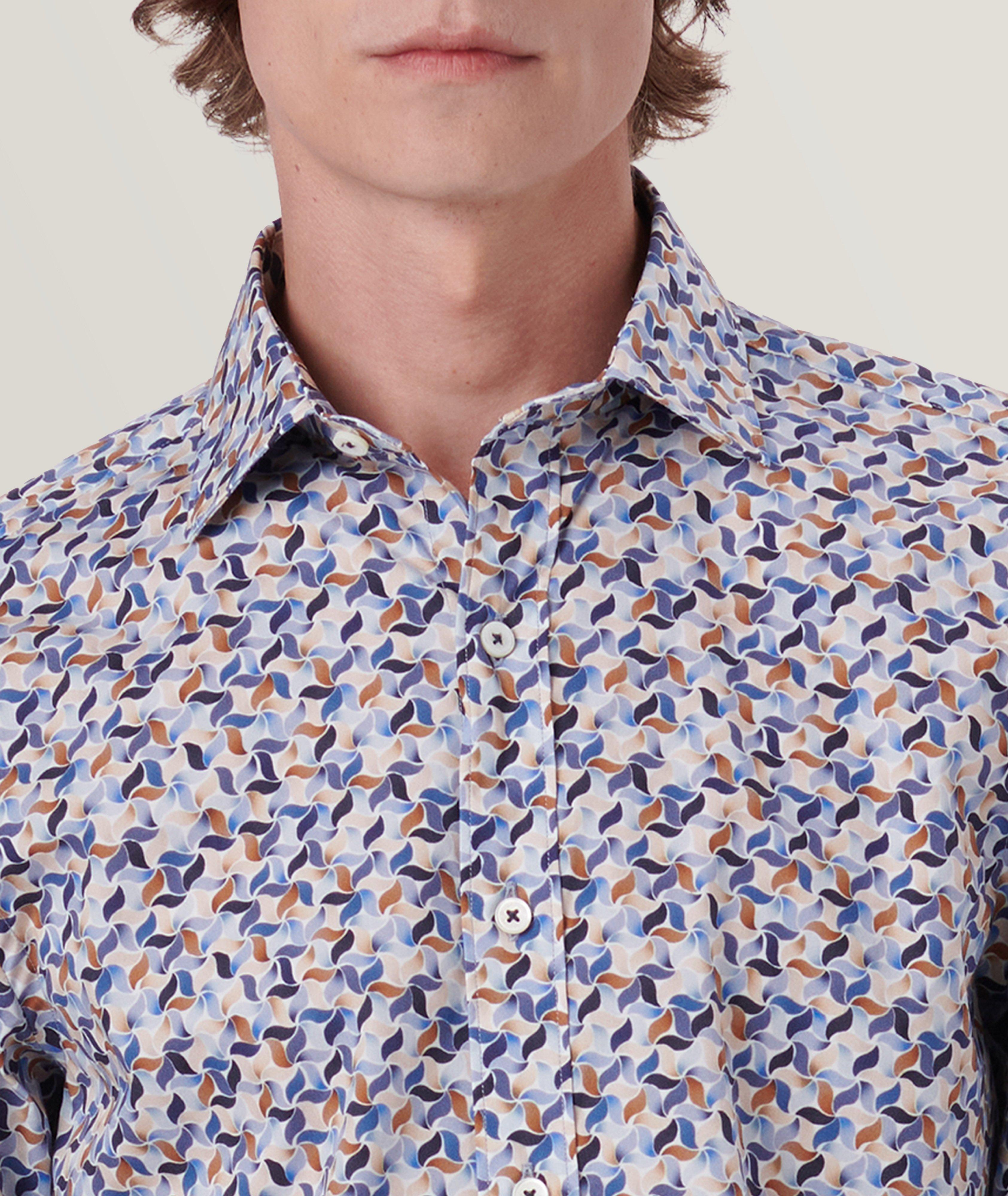 Axel Abstract Stretch-Cotton Sport Shirt image 1