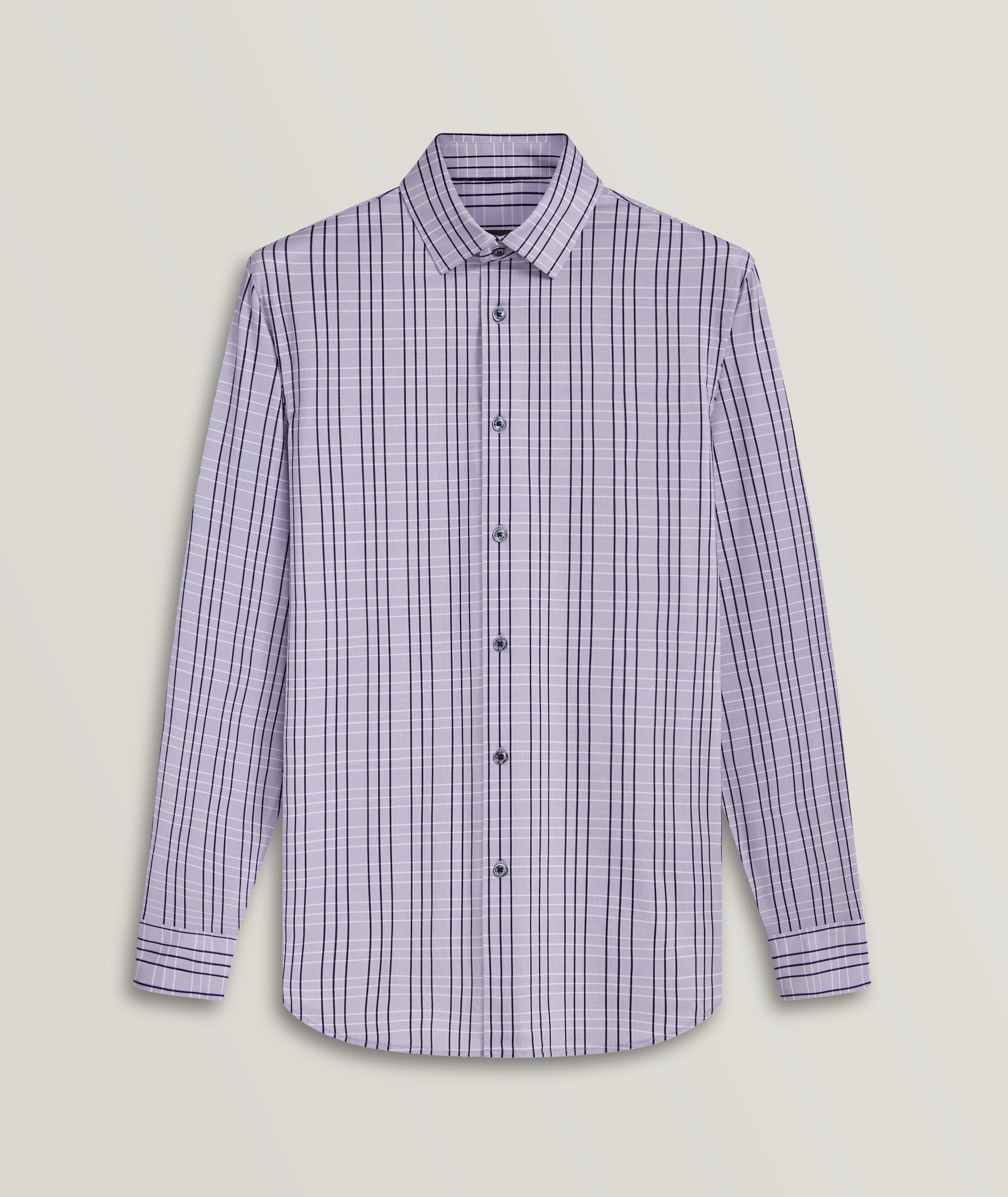 James Checked Stretch-OoohCotton Sport Shirt image 0