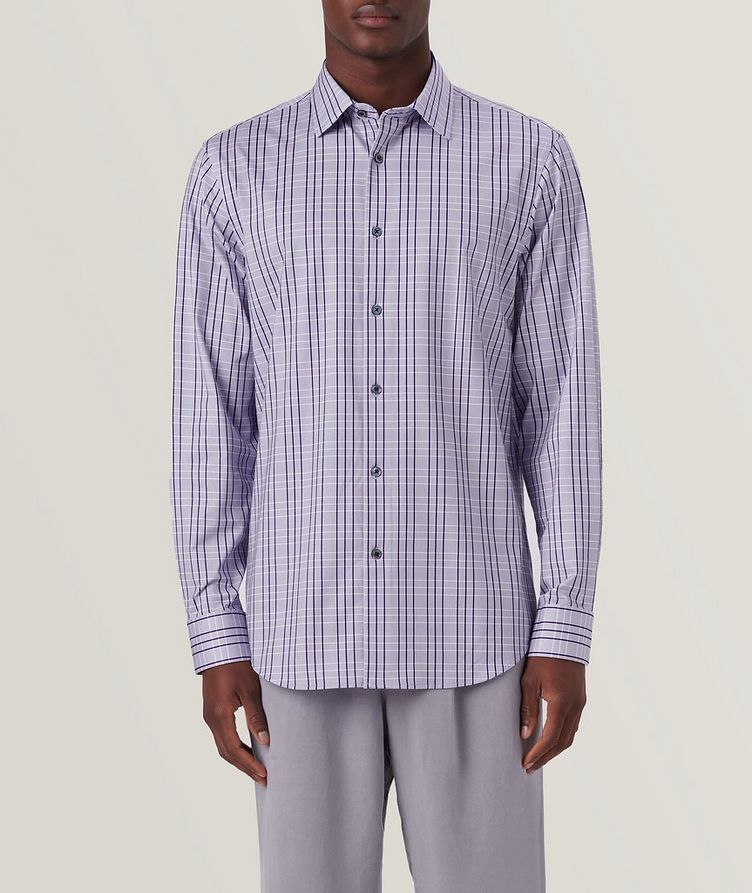 James Checked Stretch-OoohCotton Sport Shirt image 2