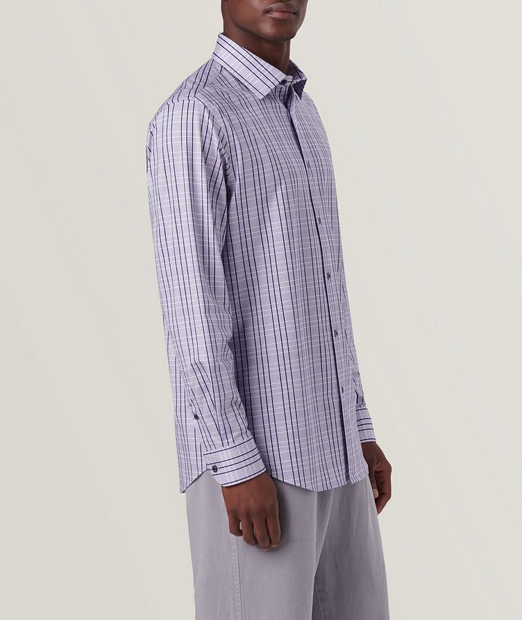 James Checked Stretch-OoohCotton Sport Shirt image 3