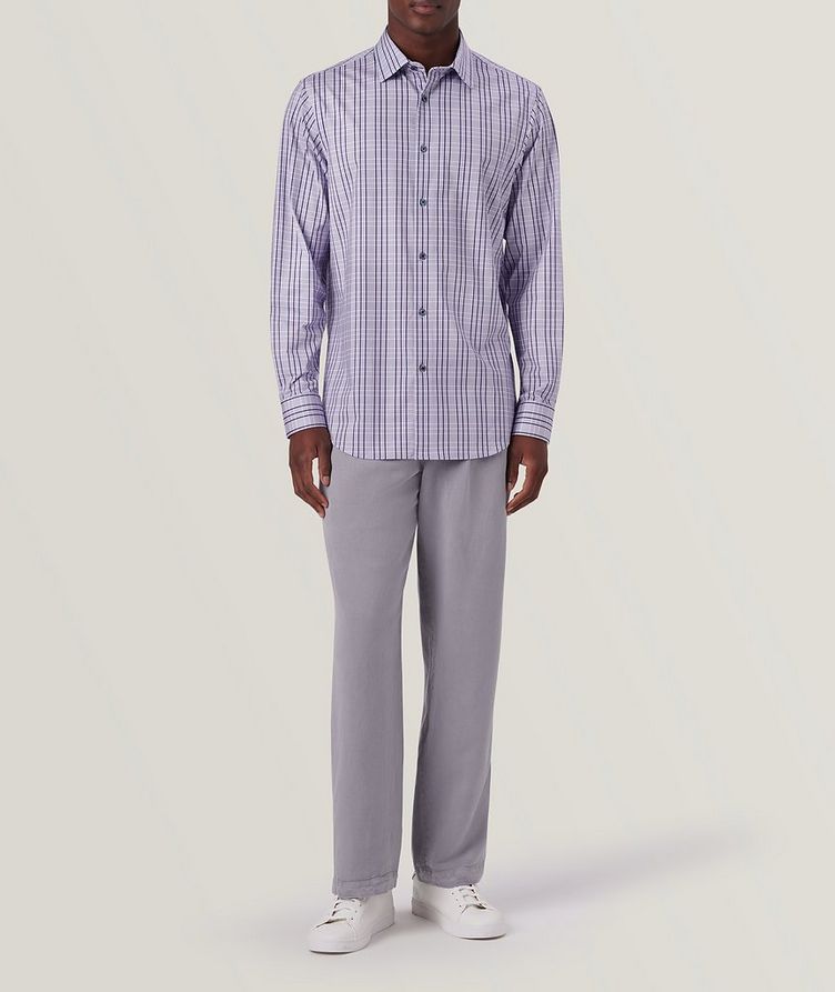 James Checked Stretch-OoohCotton Sport Shirt image 4