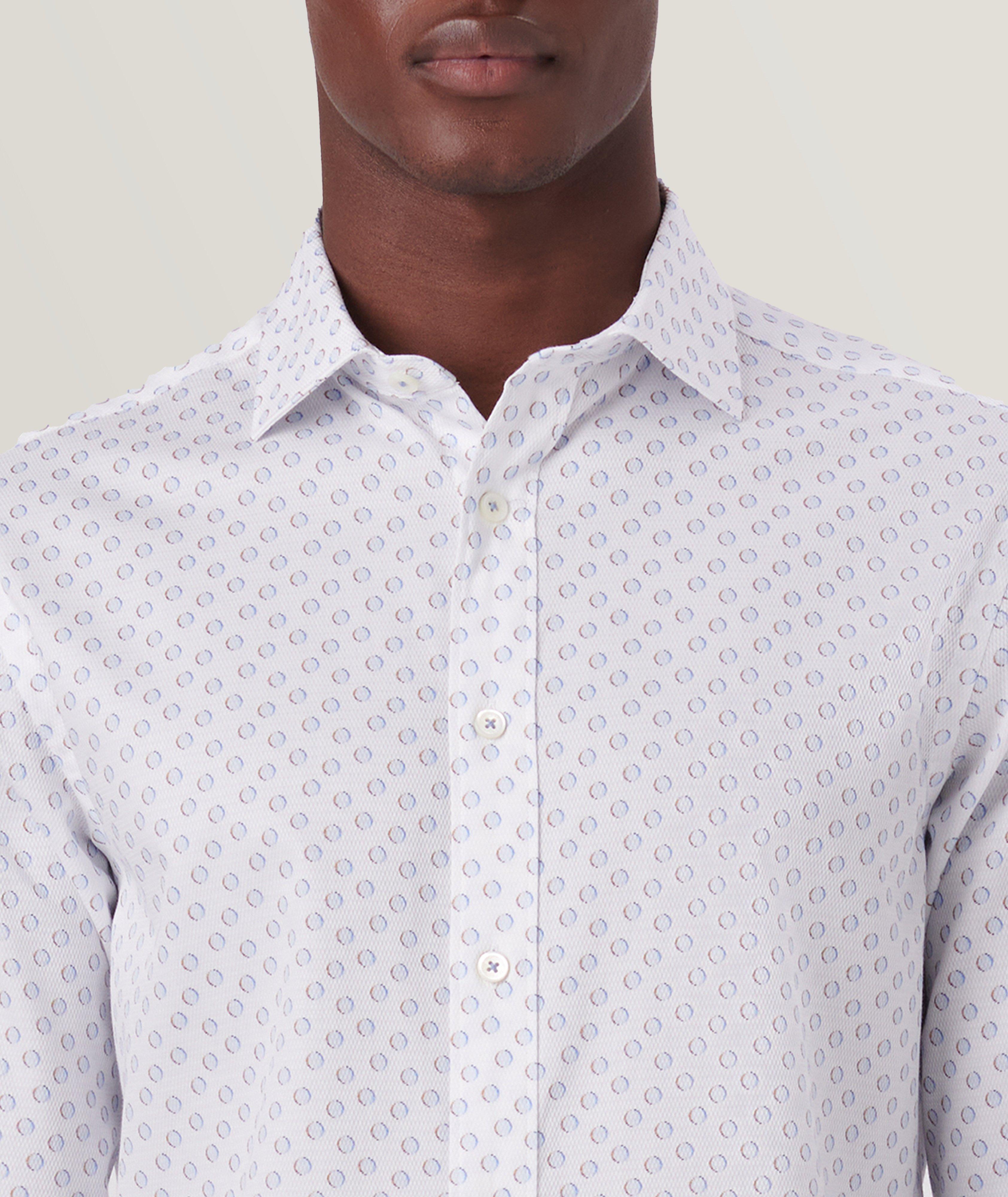 Chemise décontractée en tissu OoohCotton à motif géométrique image 1