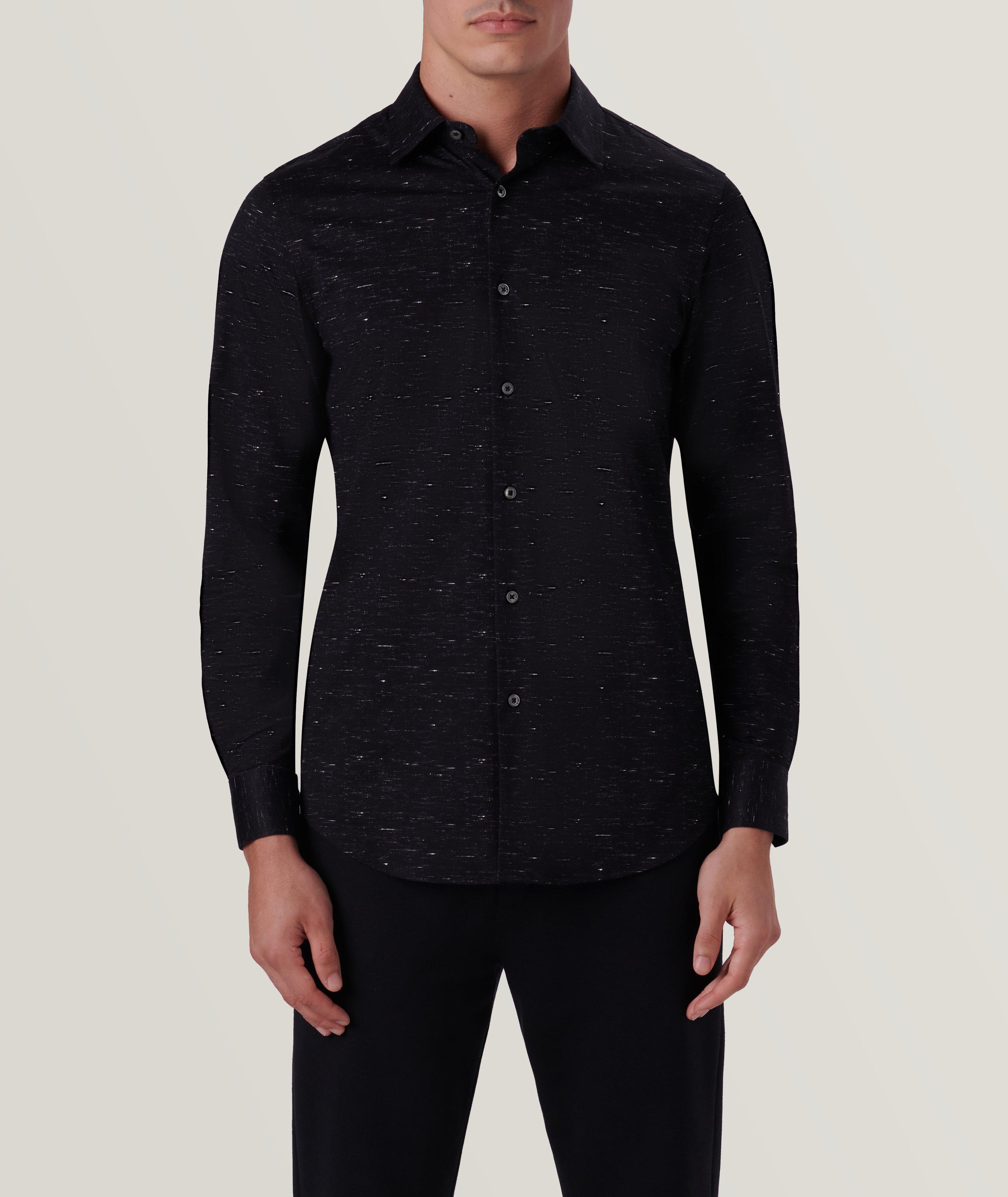 James Mélange Stretch-OoohCotton Sport Shirt image 2