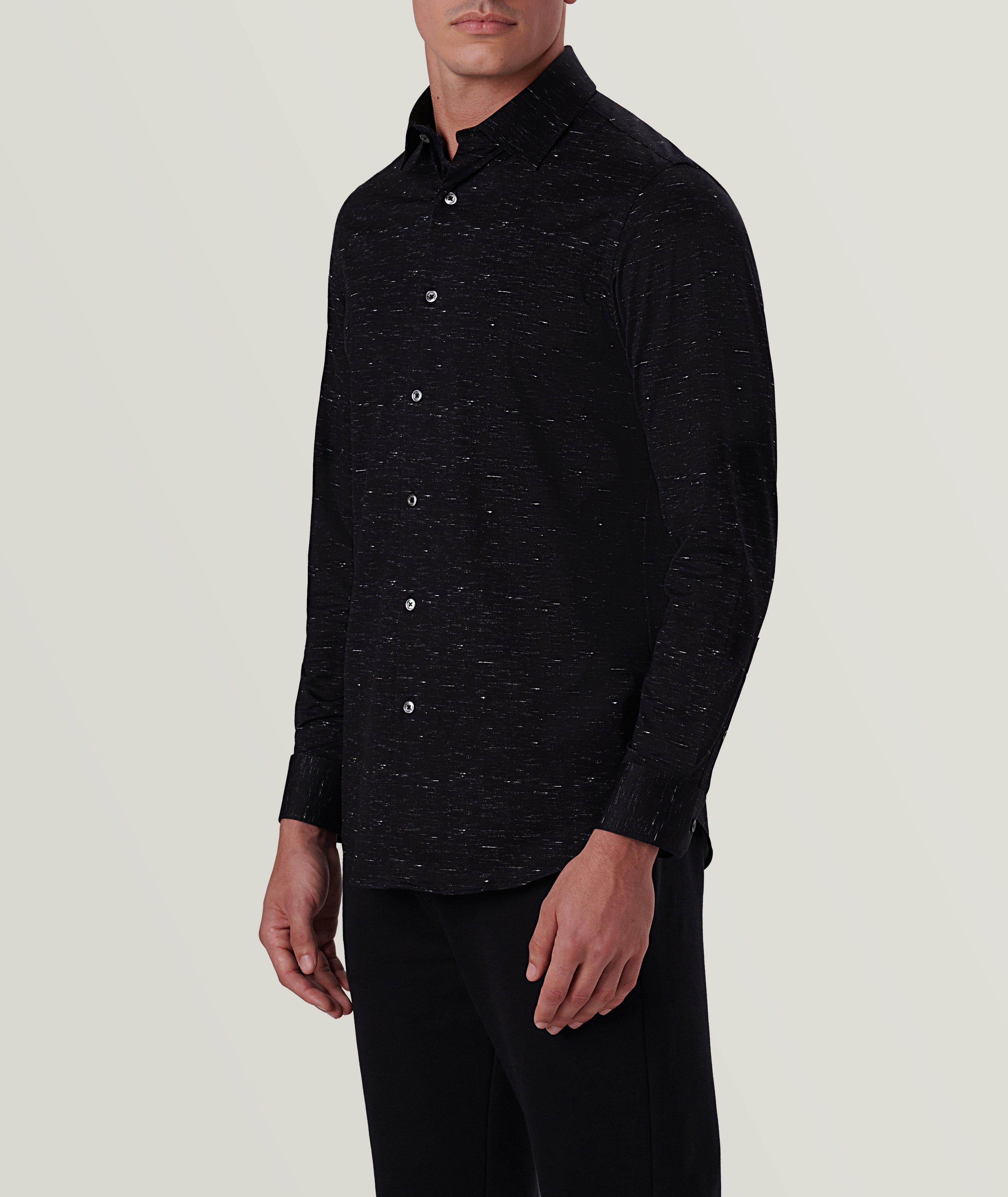 James Mélange Stretch-OoohCotton Sport Shirt image 3