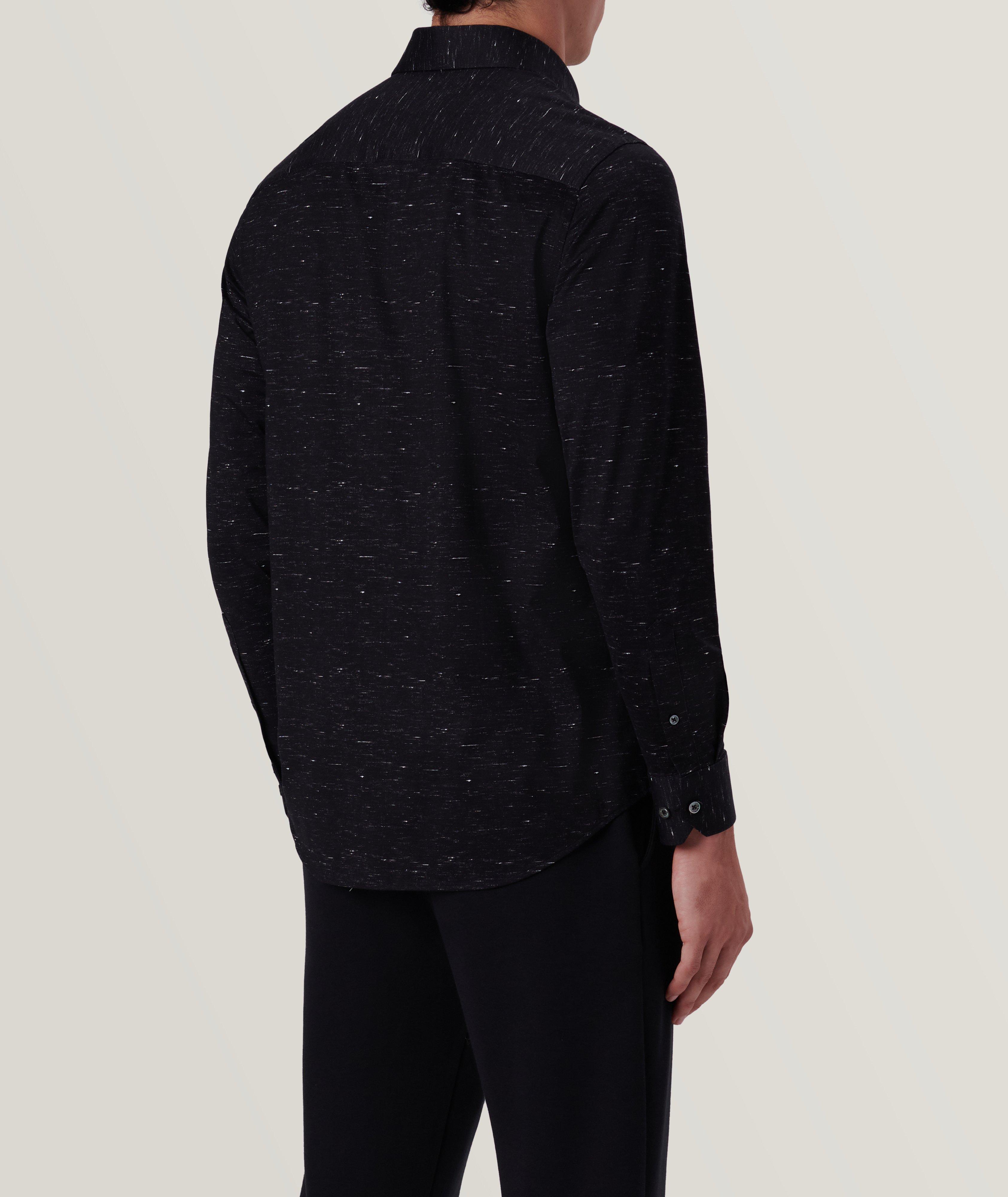 James Mélange Stretch-OoohCotton Sport Shirt image 4