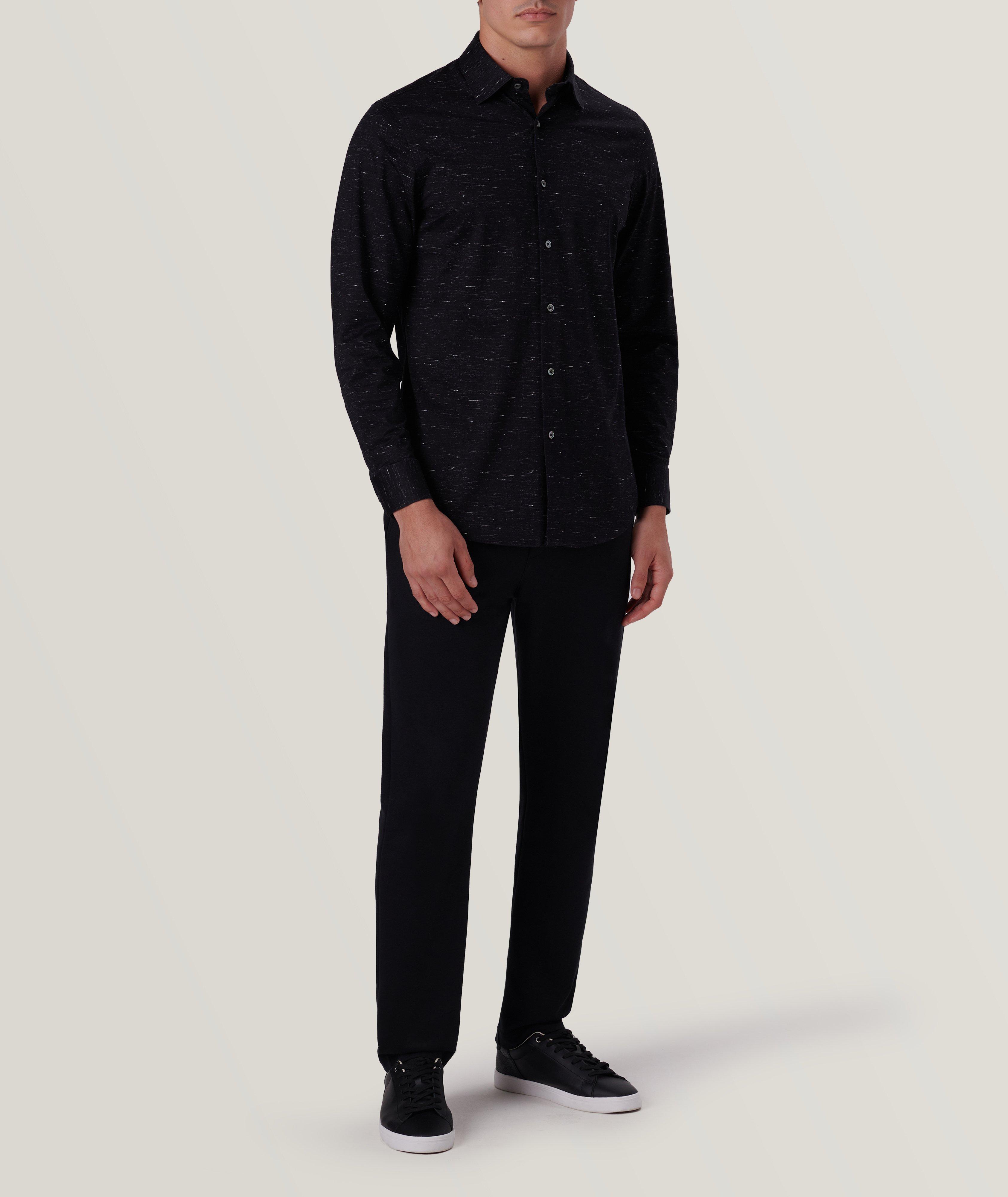 James Mélange Stretch-OoohCotton Sport Shirt image 5