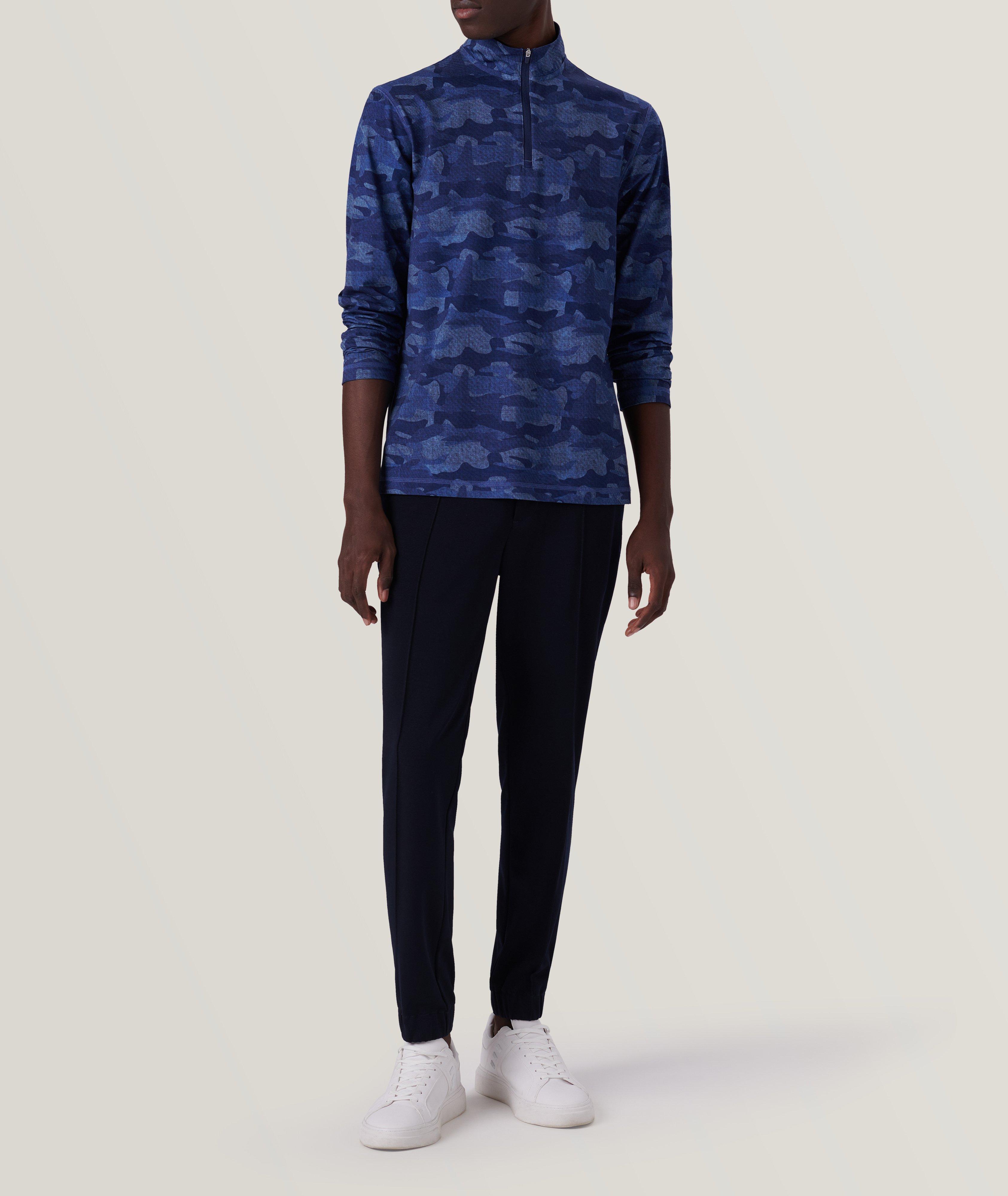 Anthony Camouflage Pattern OoohCotton Quarter Zip Pullover image 5