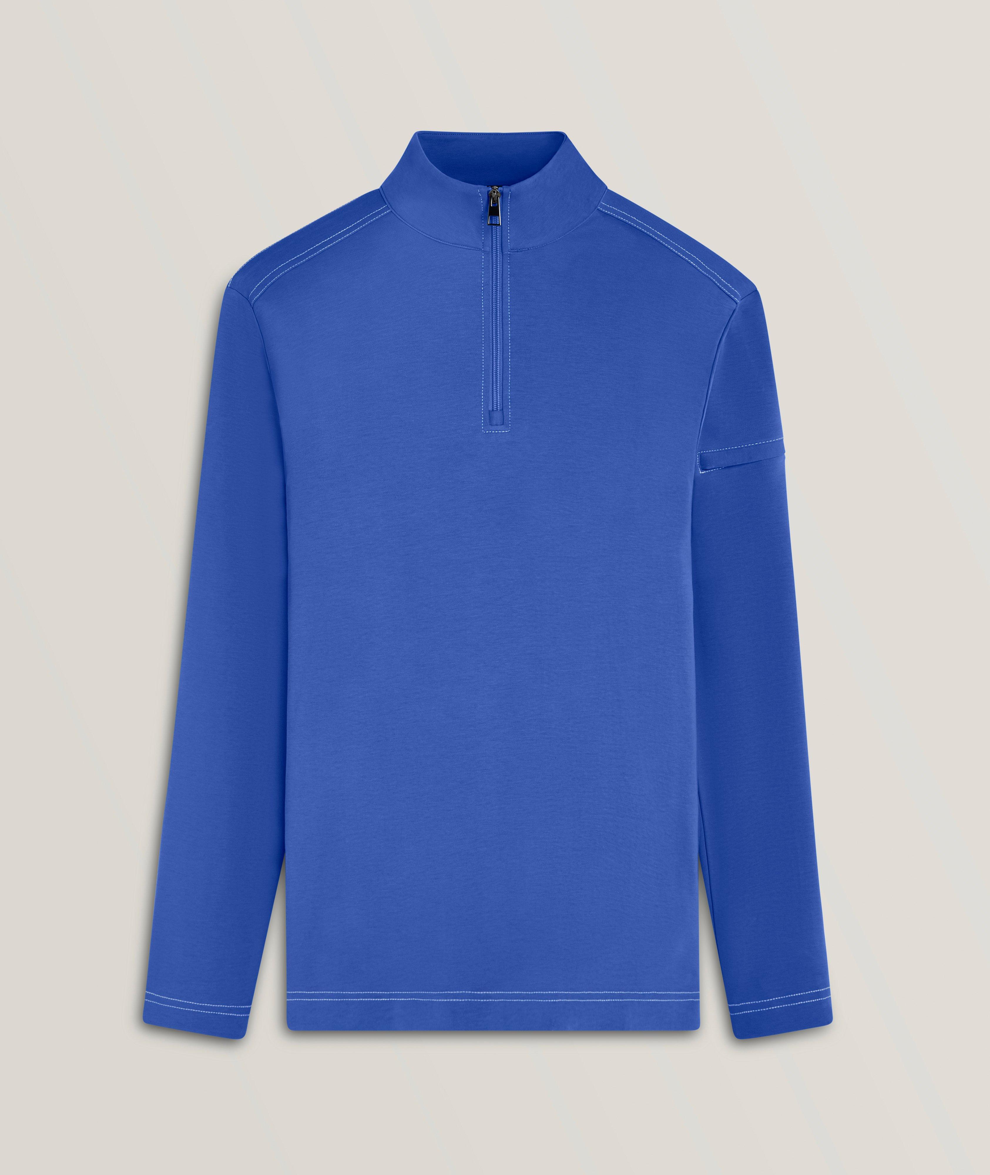 Quarter Zip Cotton Pullover image 0