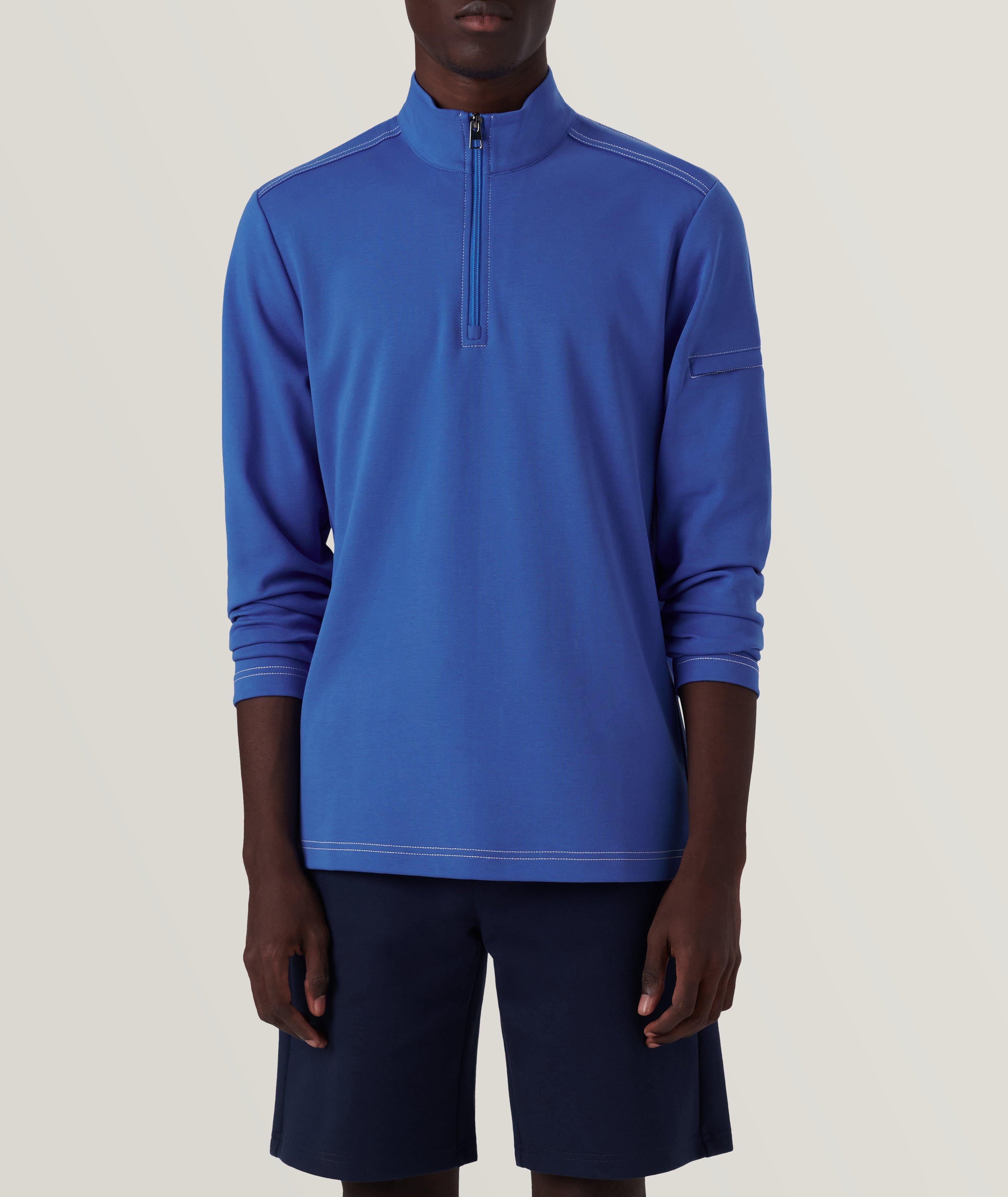 Quarter Zip Cotton Pullover image 2