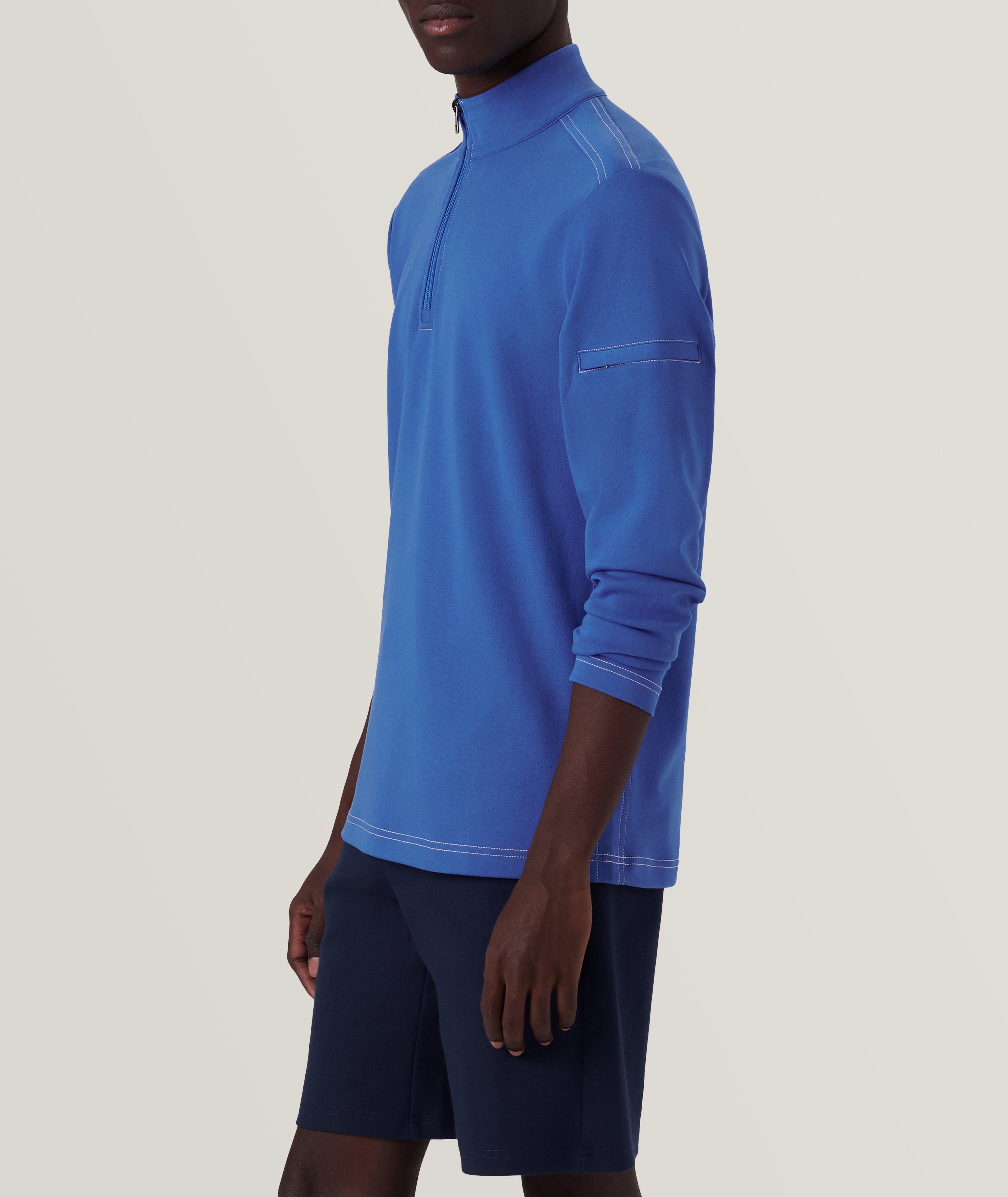Quarter Zip Cotton Pullover image 3