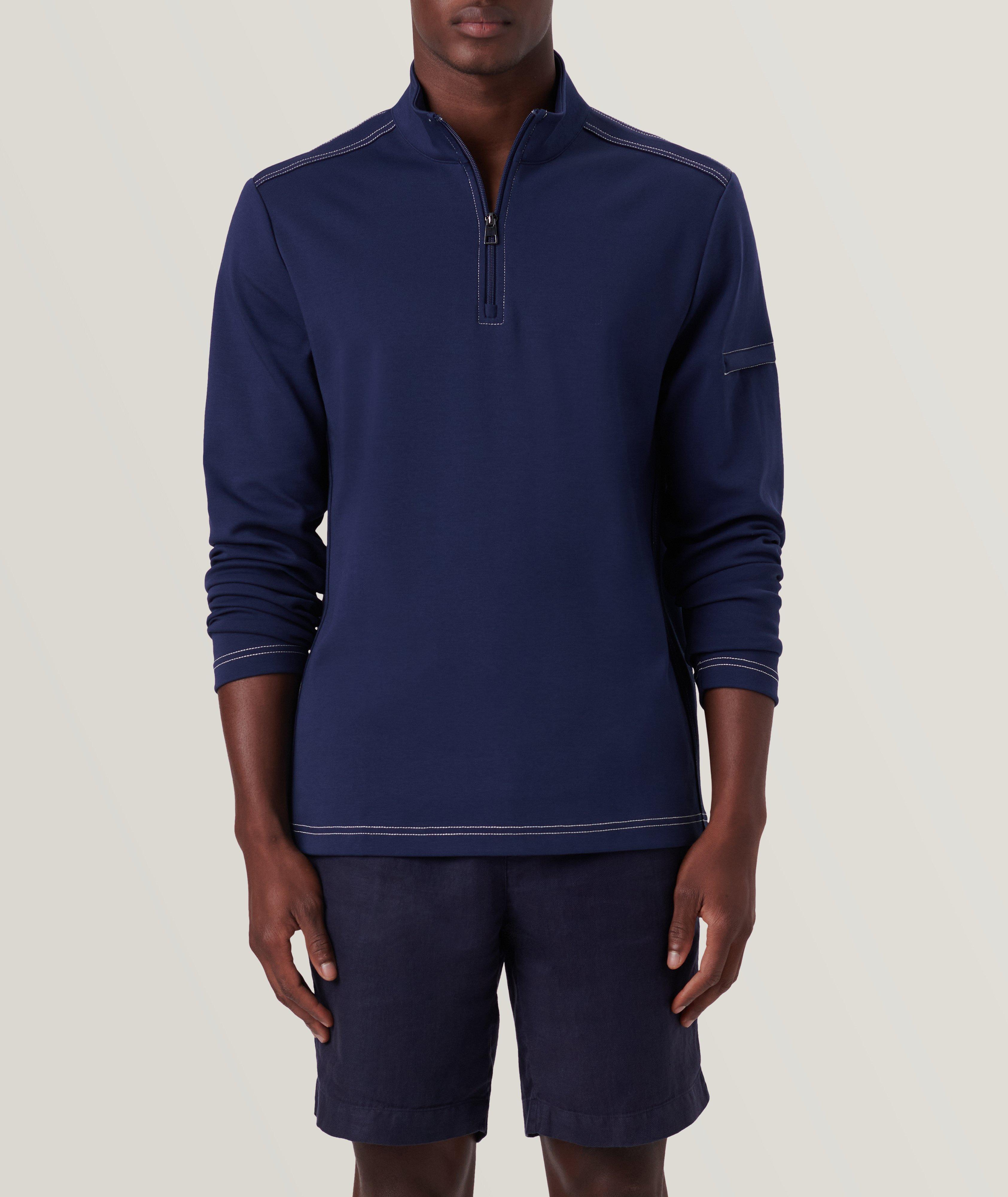 Quarter Zip Cotton Pullover image 2