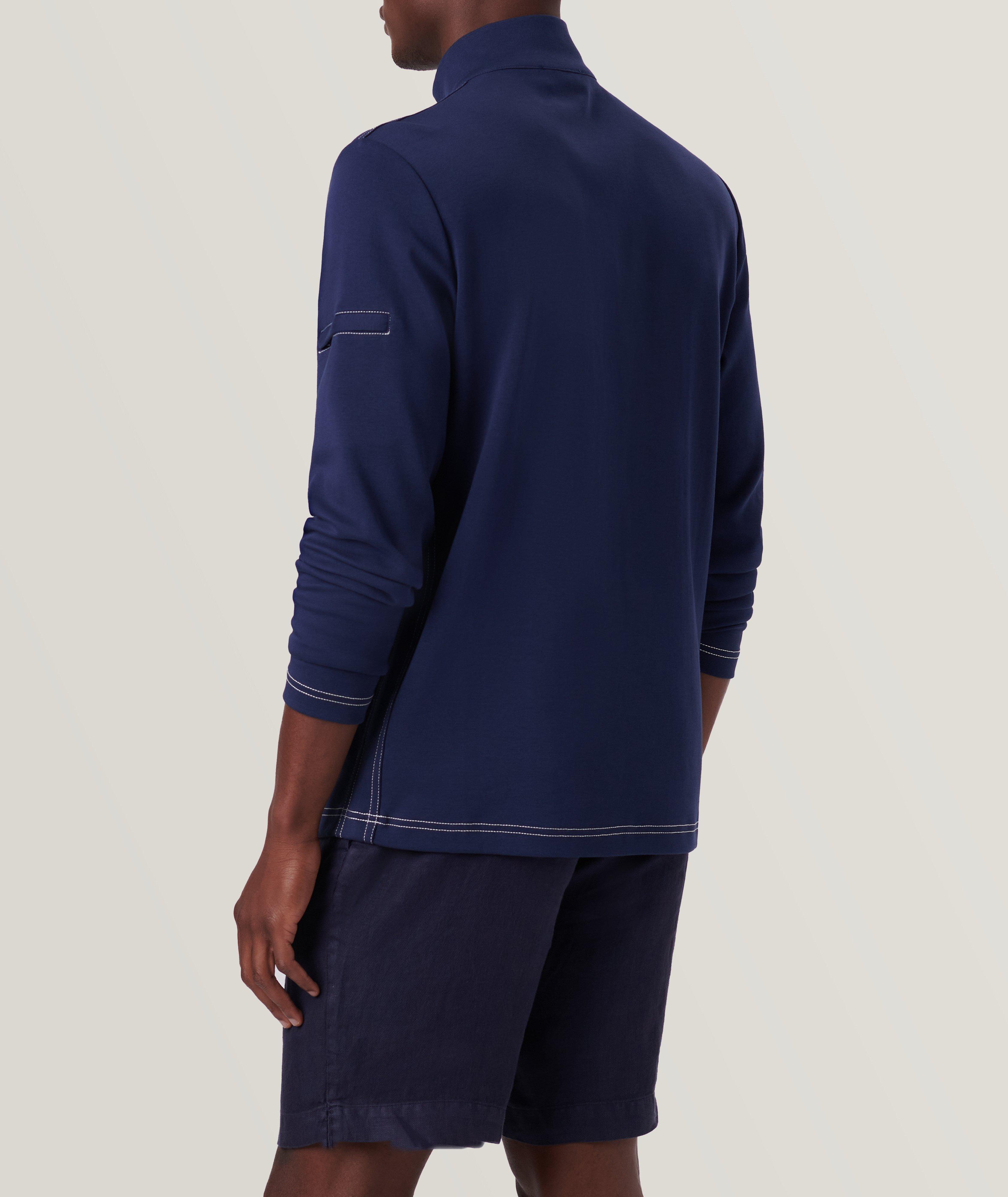 Quarter Zip Cotton Pullover image 4