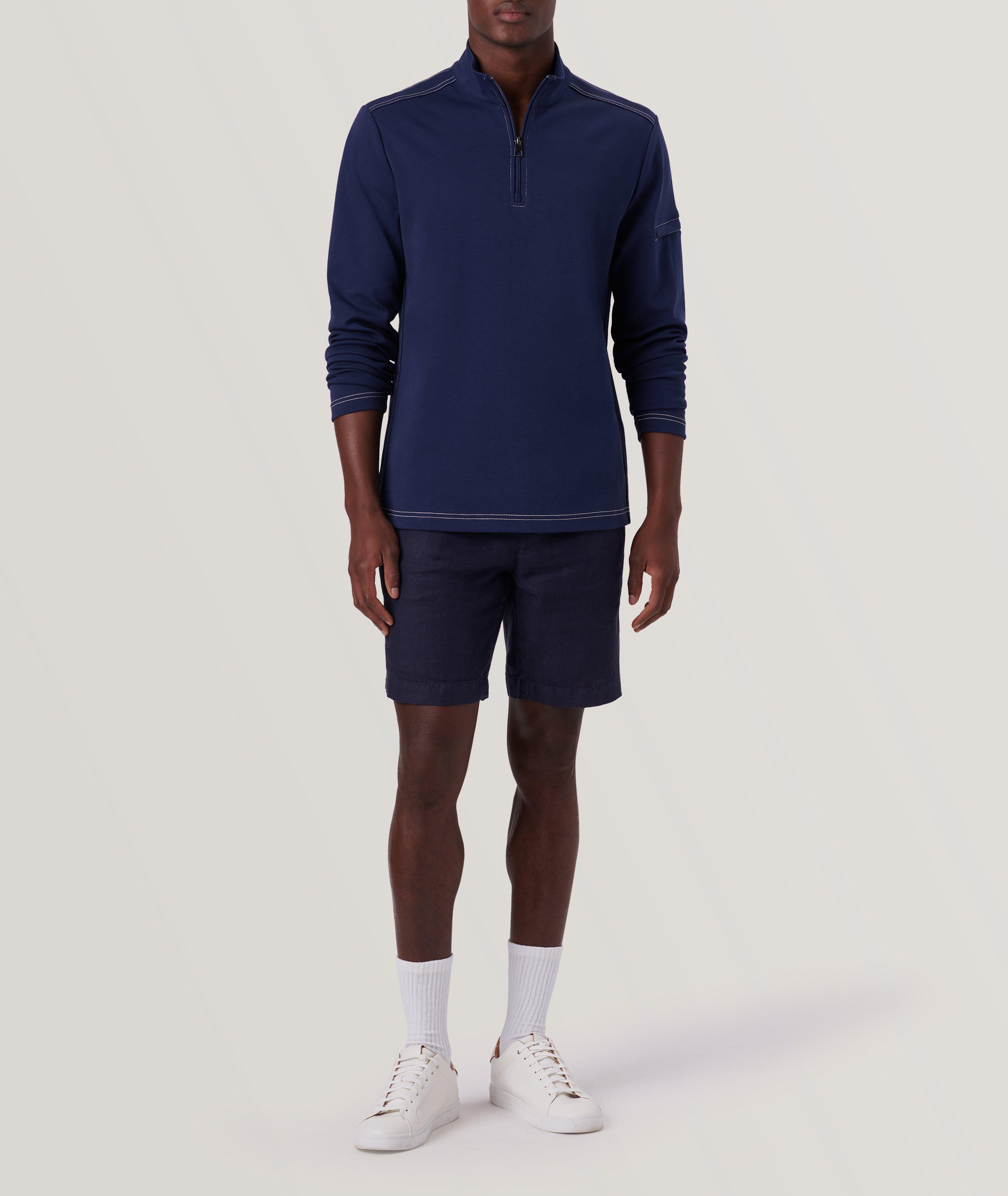 Quarter Zip Cotton Pullover image 5